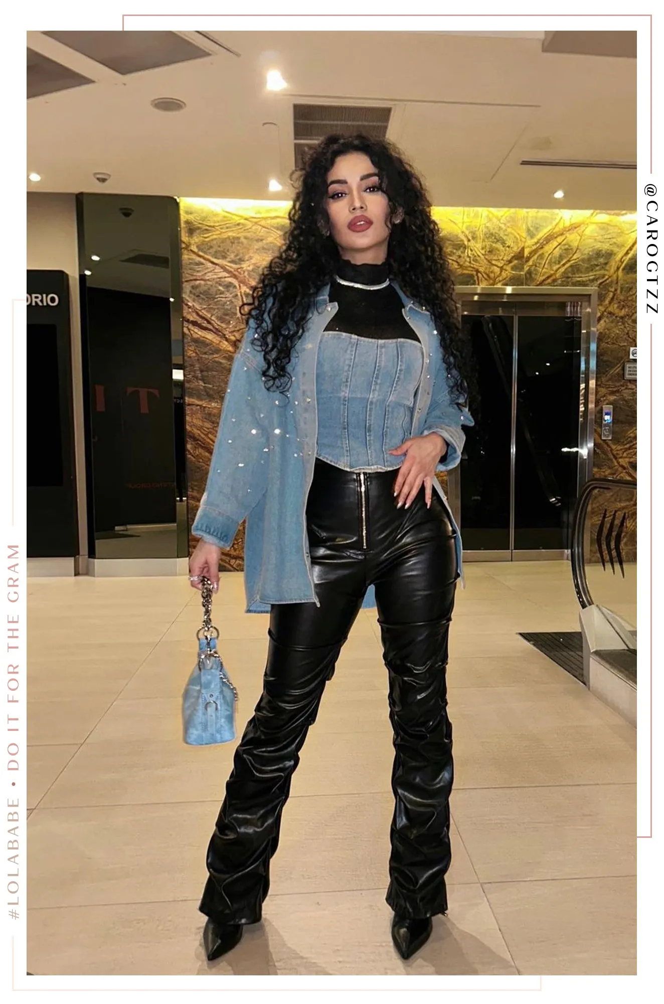 Aileen Embellished Long Sleeve Button Down Top - Denim sold by Miss Lola product image thumbnail 5