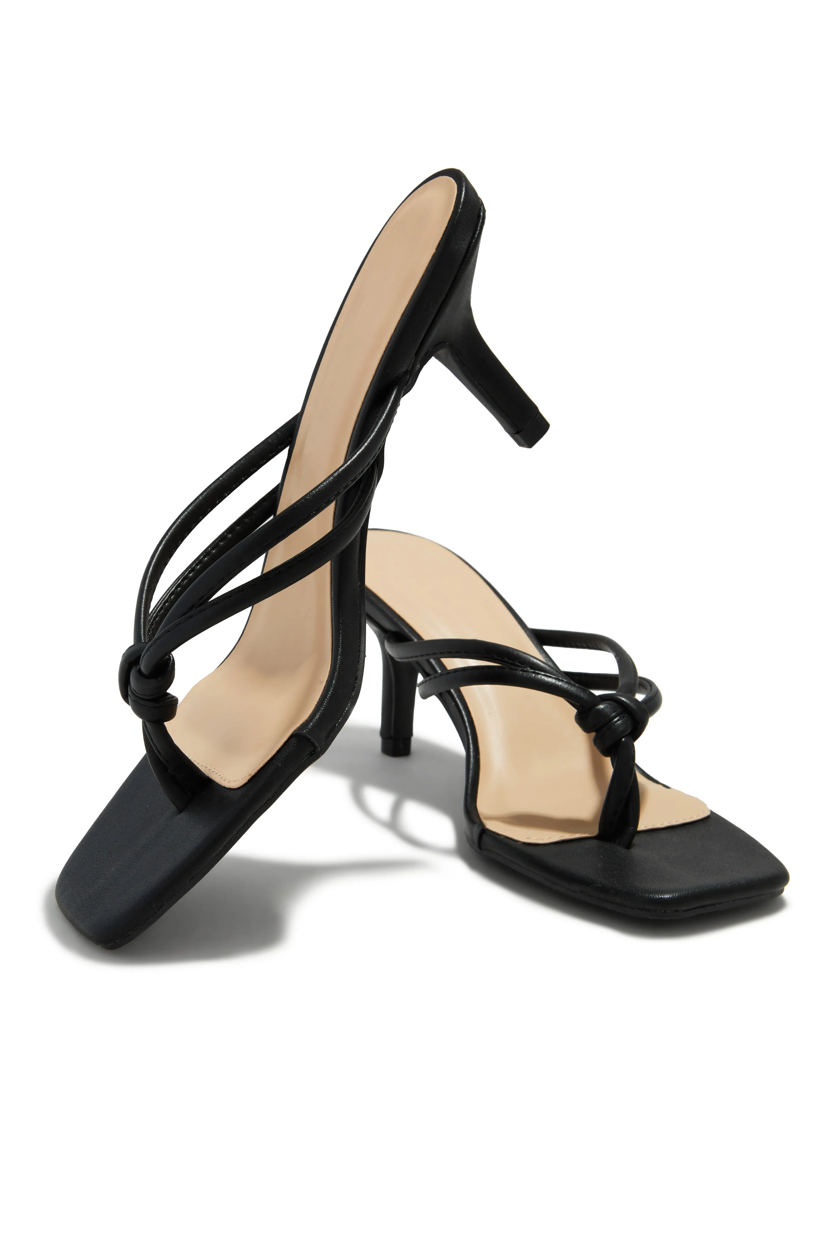 Areya Mid Heel Mules - Black sold by Miss Lola product image thumbnail 2