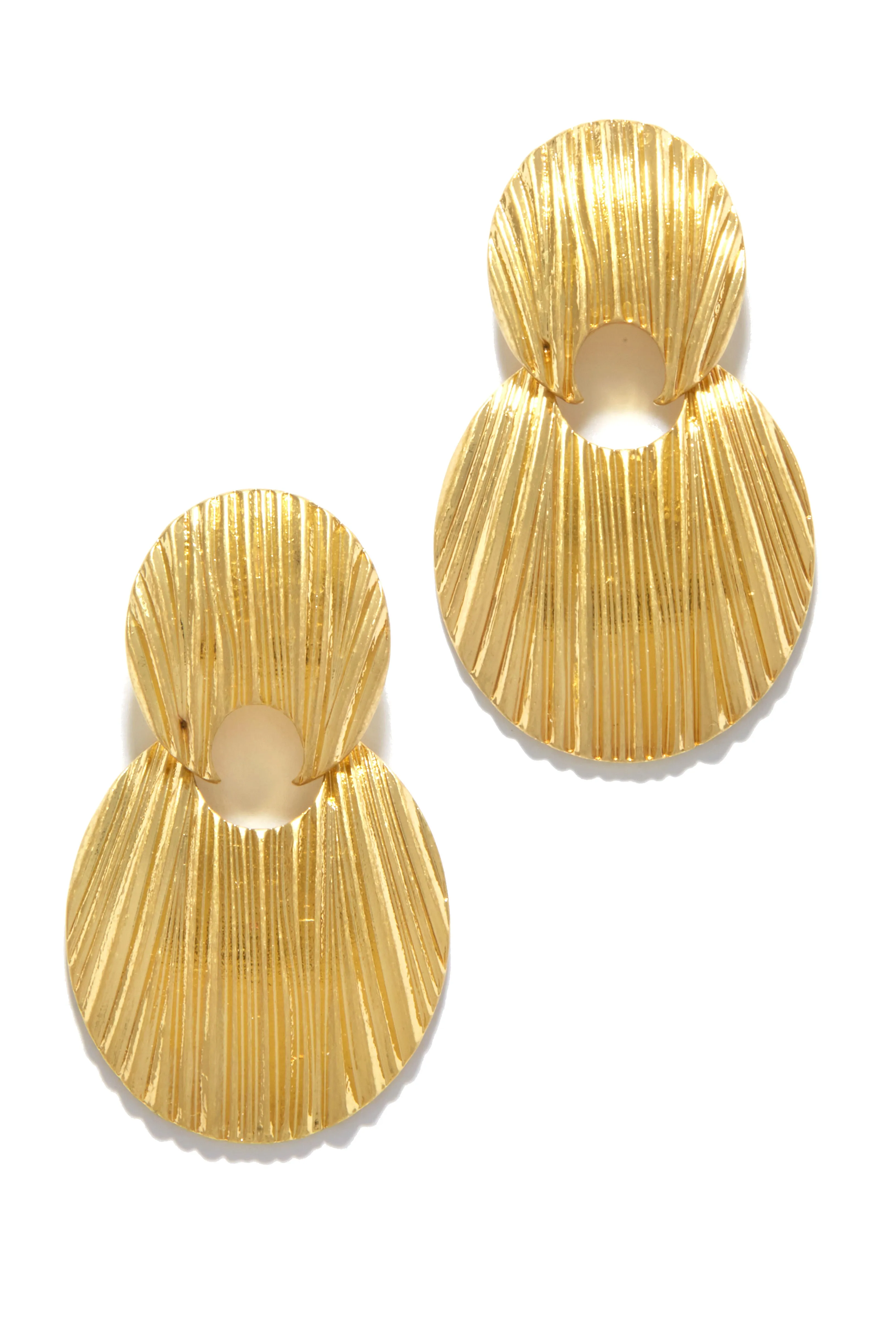 Samera Statement Dangle Earring - Gold sold by Miss Lola product image thumbnail 5