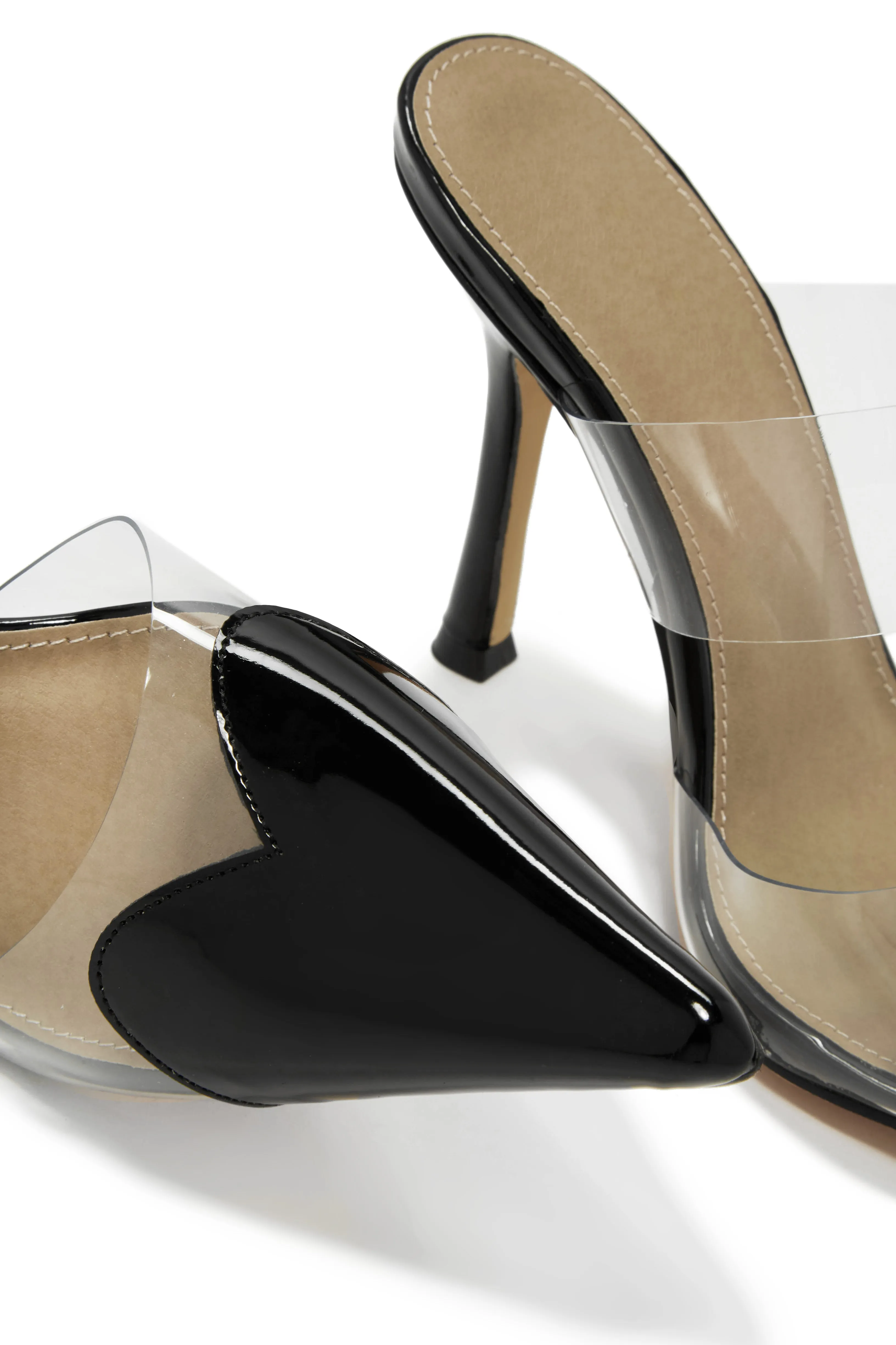 Forever Love Pointed Toe High Heel Mules - Black sold by Miss Lola product image thumbnail 4