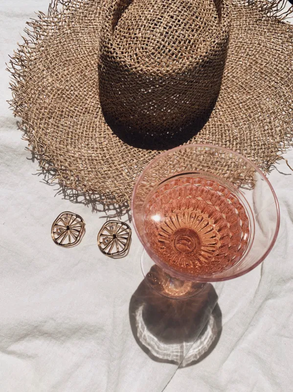 Shore Thing Frayed Brim Hat - Natural sold by Miss Lola