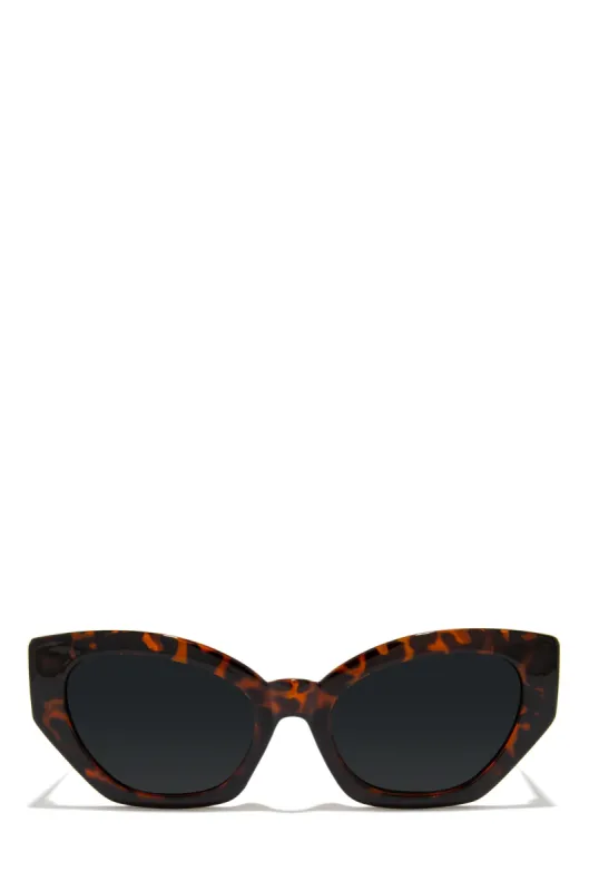Riah Cat Eye Sunglasses - Tortoise sold by Miss Lola
