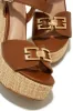 Deliyana Platform Wedge Heels - Tan sold by Miss Lola