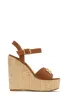 Deliyana Platform Wedge Heels - Tan sold by Miss Lola