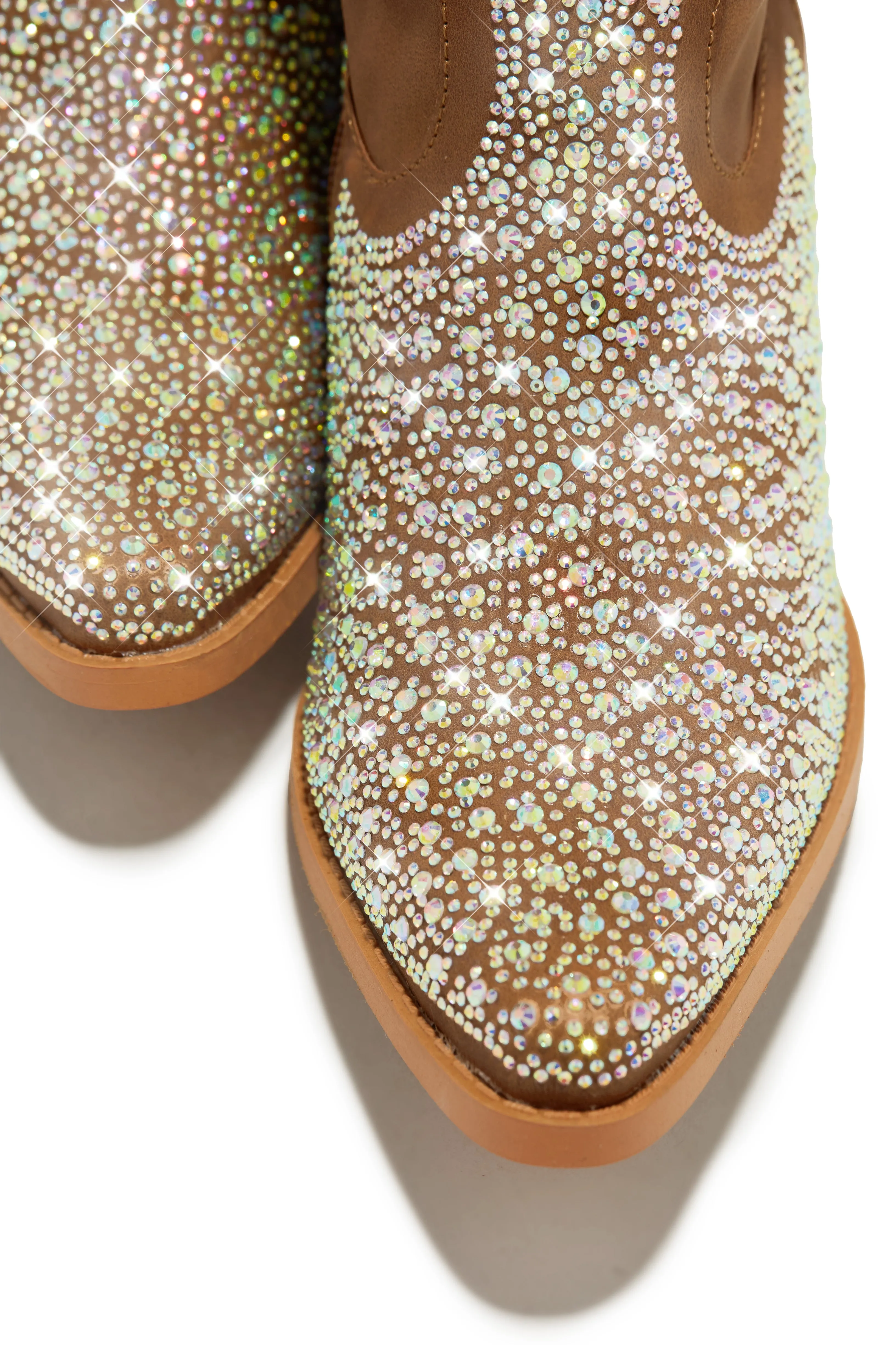 Frankie Embellished Cowgirl Boots - Tan sold by Miss Lola product image thumbnail 5