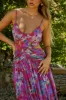 Anette Cutout Maxi Dress - Floral sold by Miss Lola