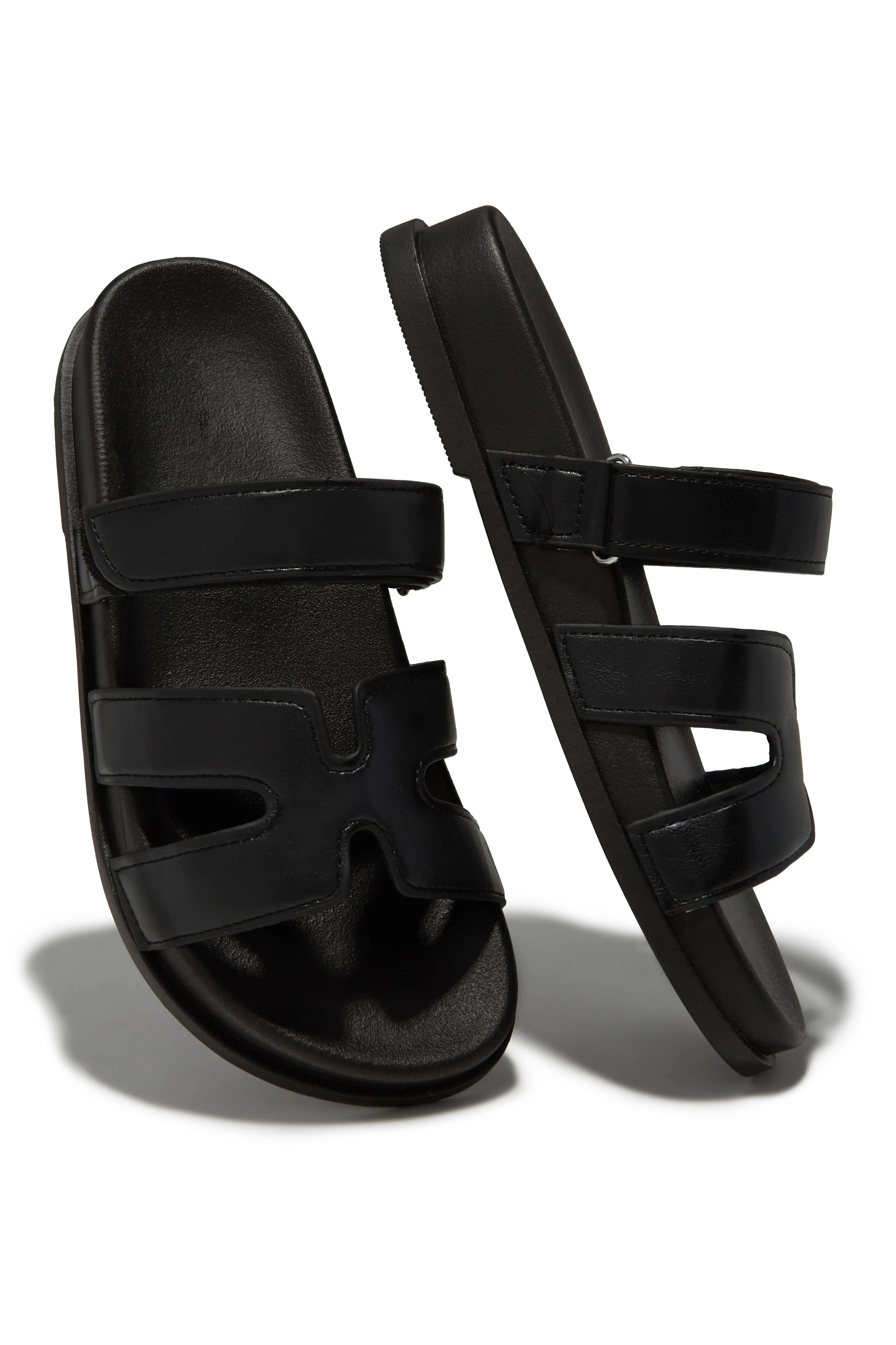 Baja Resort Chunky Slip On Sandals - Black sold by Miss Lola product image thumbnail 2