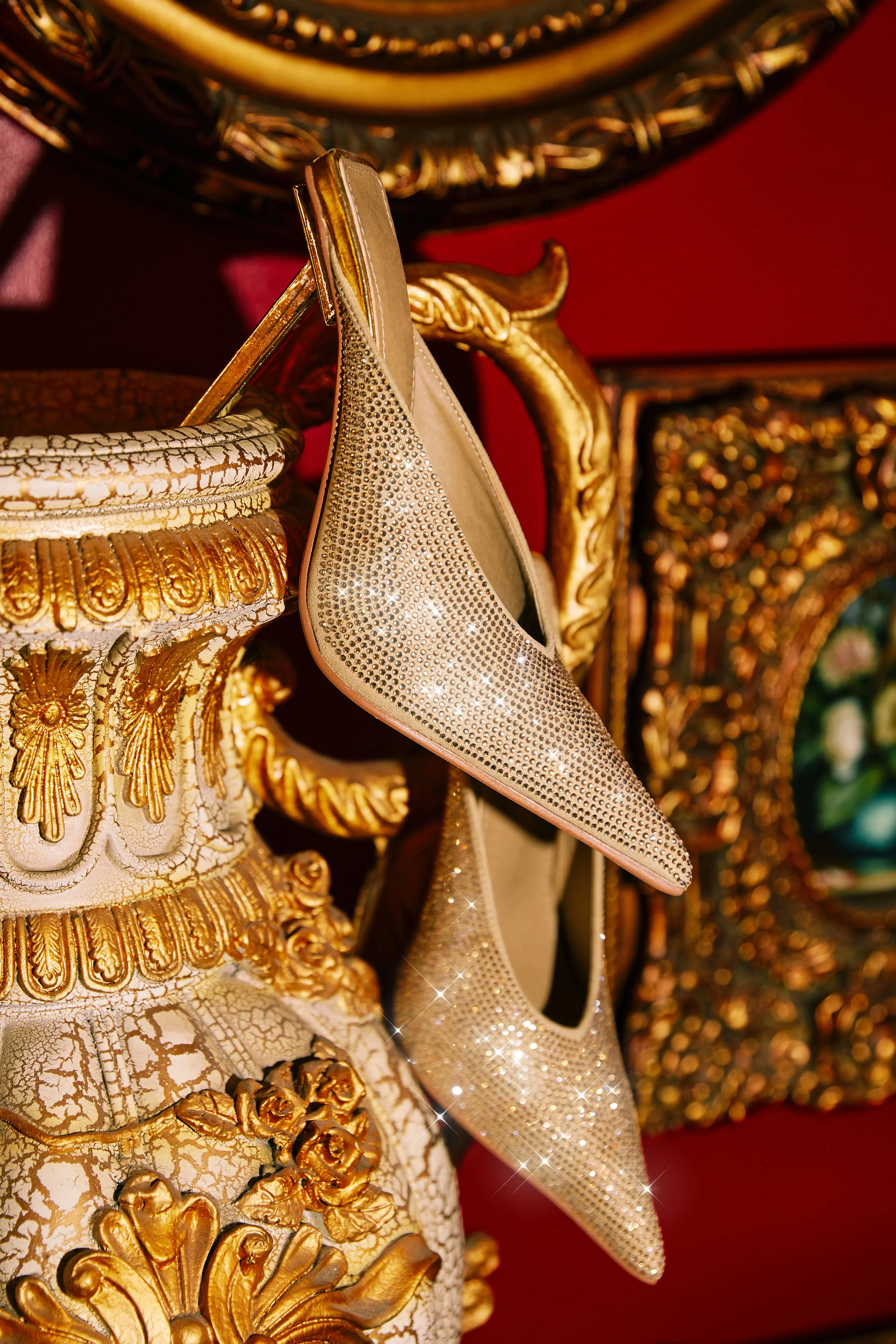 Azilis Embellished High Heel Mules - Gold sold by Miss Lola product image thumbnail 5