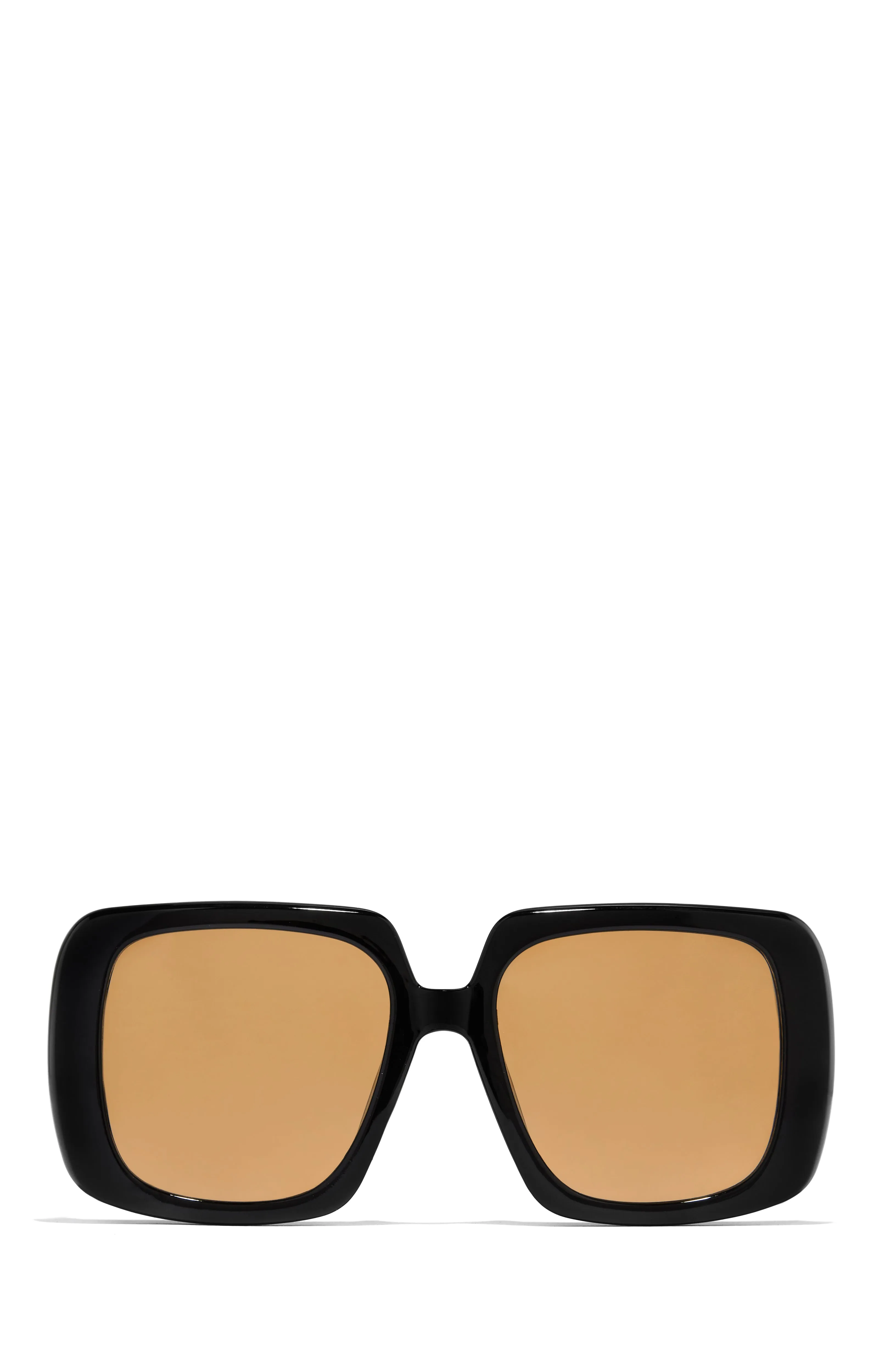Krissa Oversized Square Sunglasses - Brown sold by Miss Lola product image thumbnail 4
