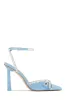 Devoted Embellished Ankle Strap High Heel Pumps - Blue sold by Miss Lola