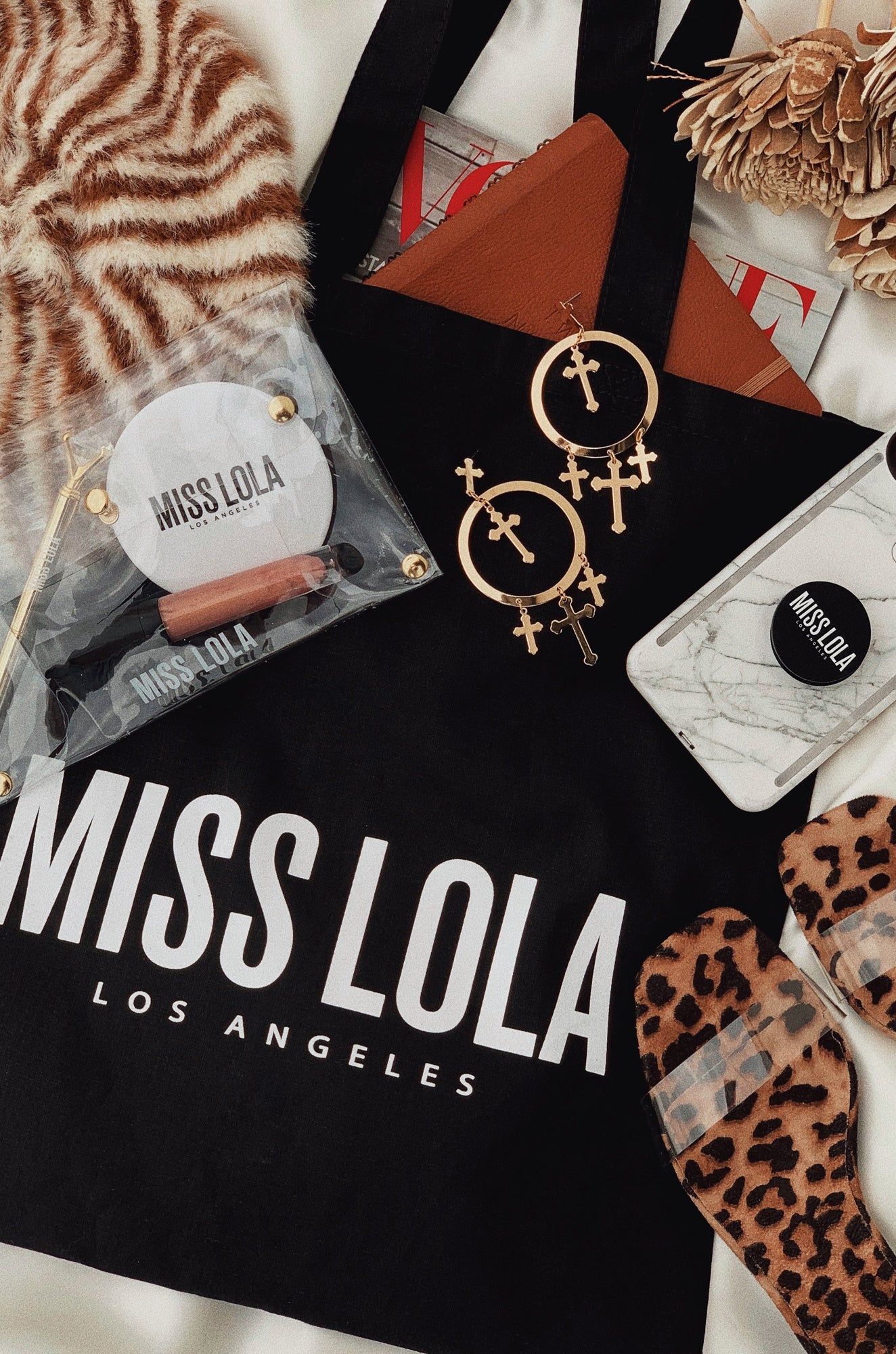 Miss Lola Tote Bag - Black sold by Miss Lola