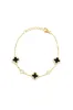 Golden Paradise Sterling Silver Clover Bracelet - Gold sold by Miss Lola