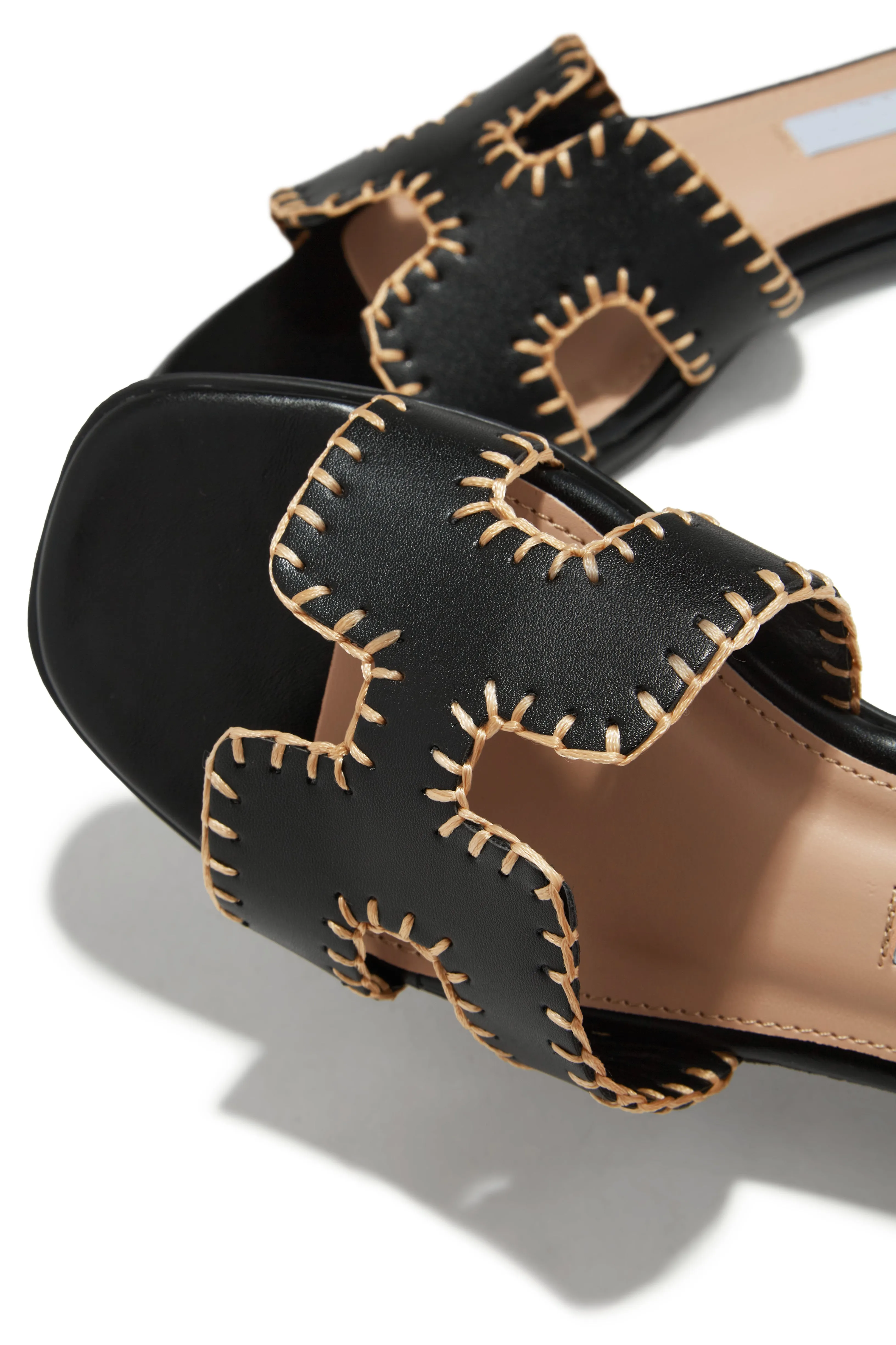 Noelle Slip On Sandals - Black sold by Miss Lola product image thumbnail 4