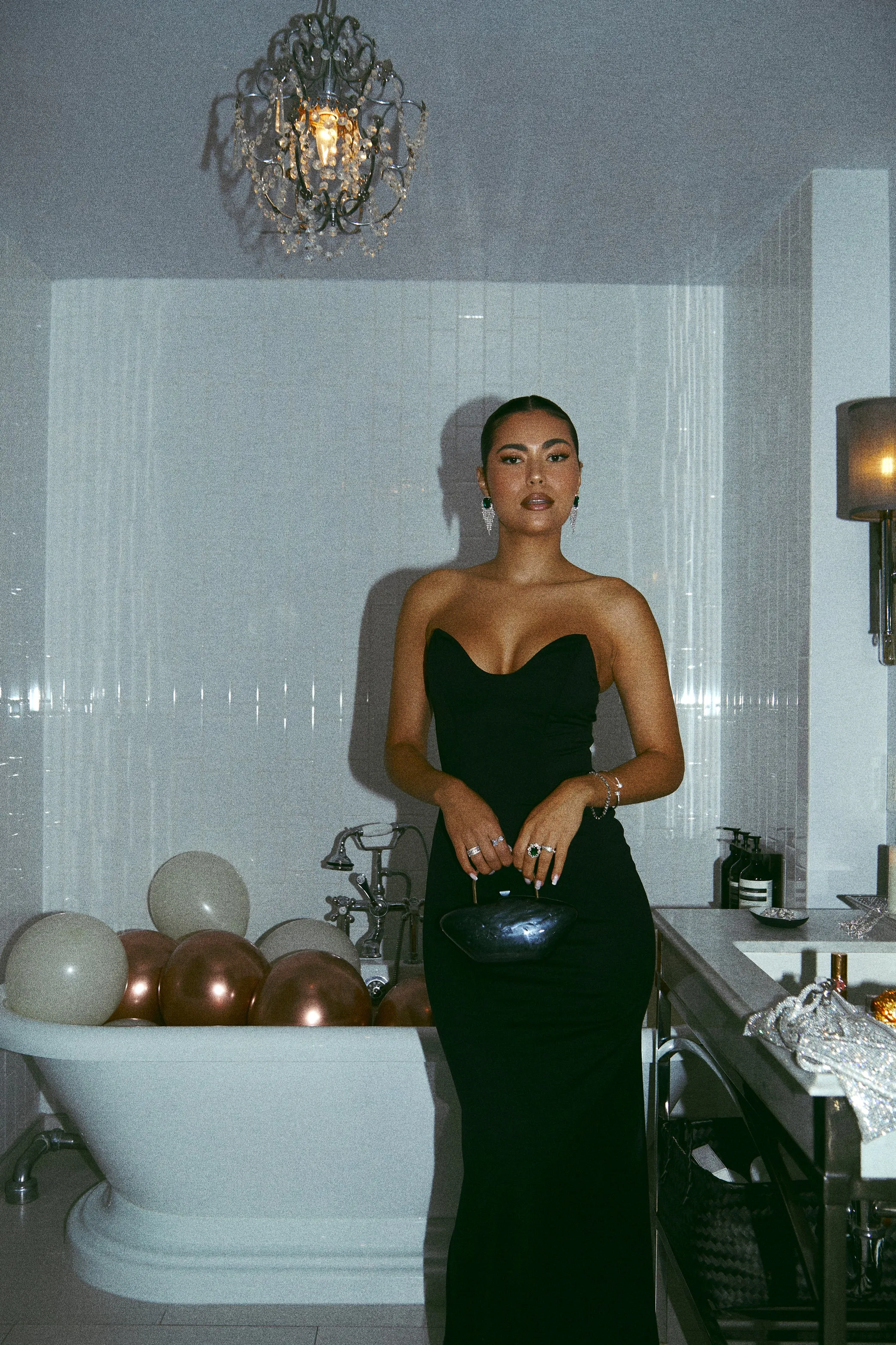 Private Party Strapless Maxi Dress - Black sold by Miss Lola product image thumbnail 4