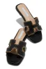 Noelle Slip On Sandals - Black sold by Miss Lola