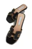 Noelle Slip On Sandals - Black sold by Miss Lola