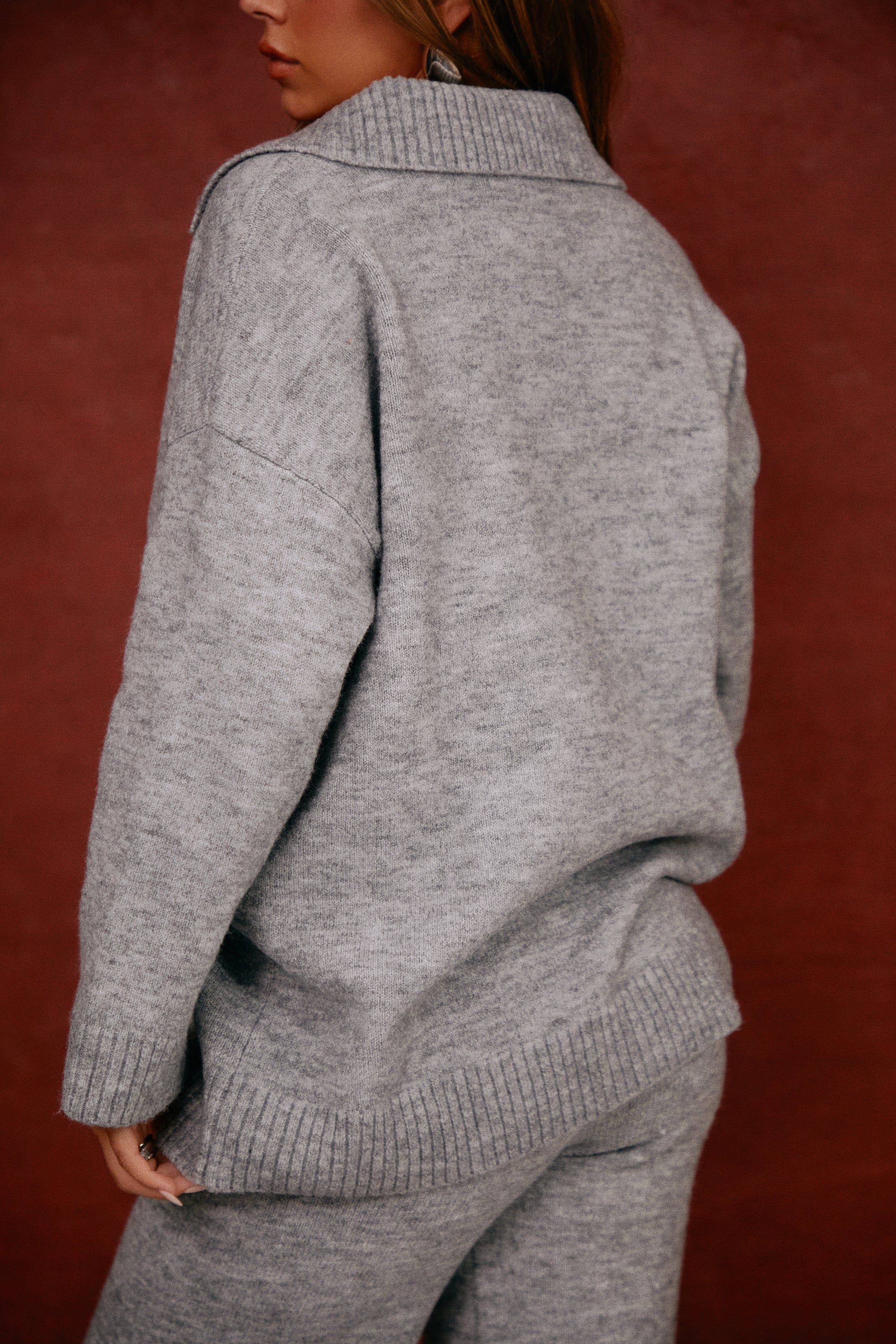 Always Cozy Sweater - Grey sold by Miss Lola product image thumbnail 5