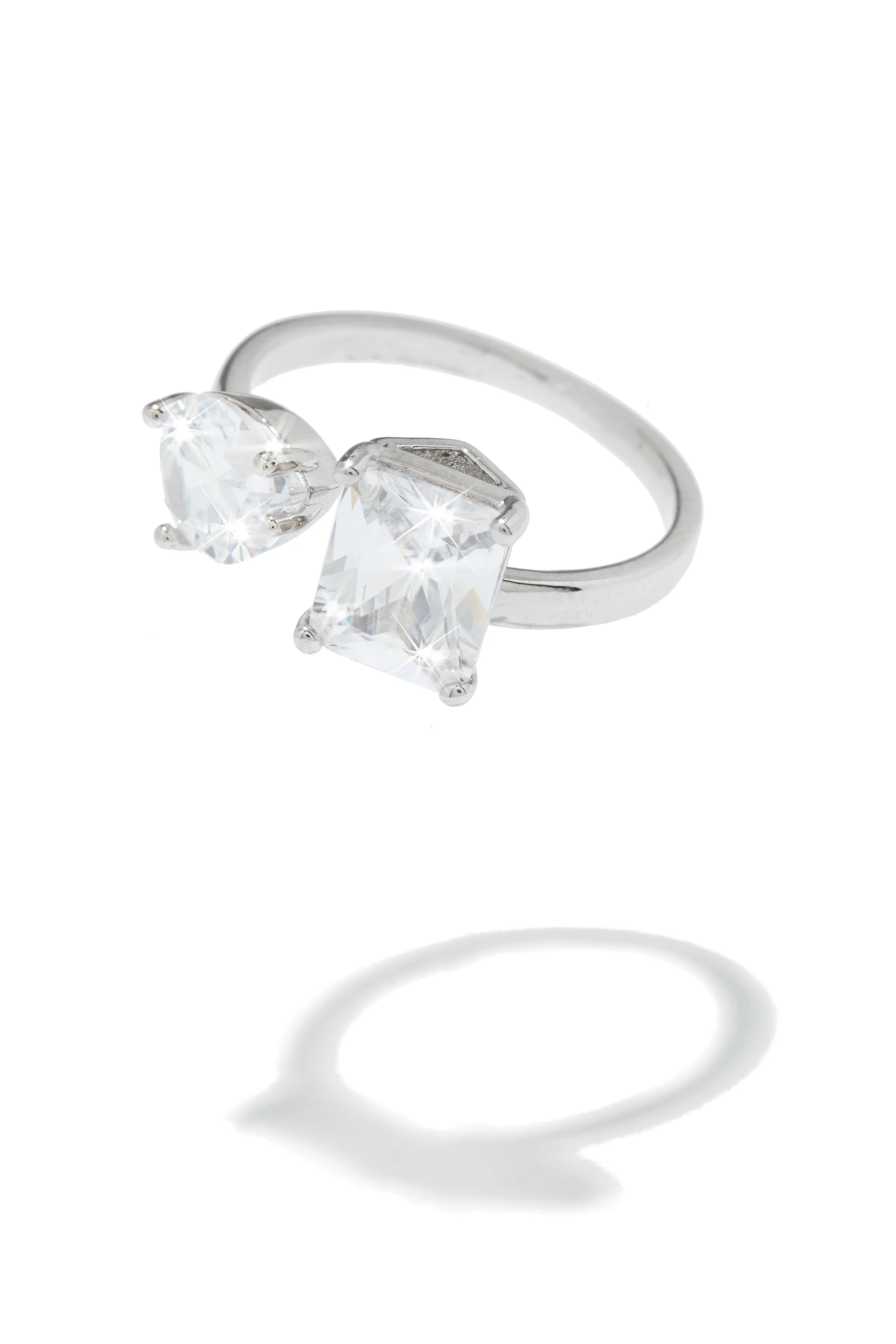 Melina Embellished Wrap Ring - Silver sold by Miss Lola product image thumbnail 5