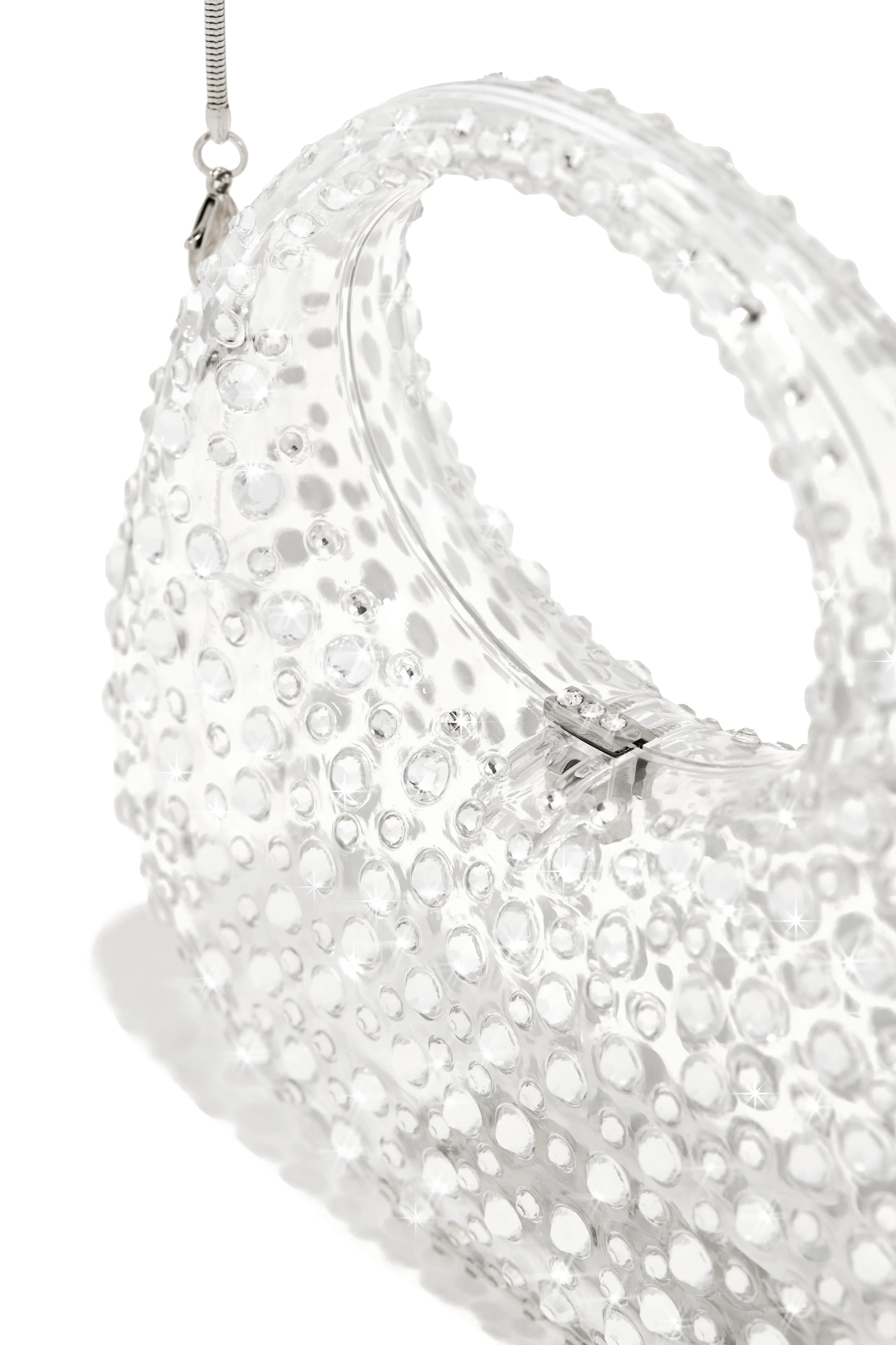 Serina Embellished Acrylic Handbag - Clear sold by Miss Lola product image thumbnail 5