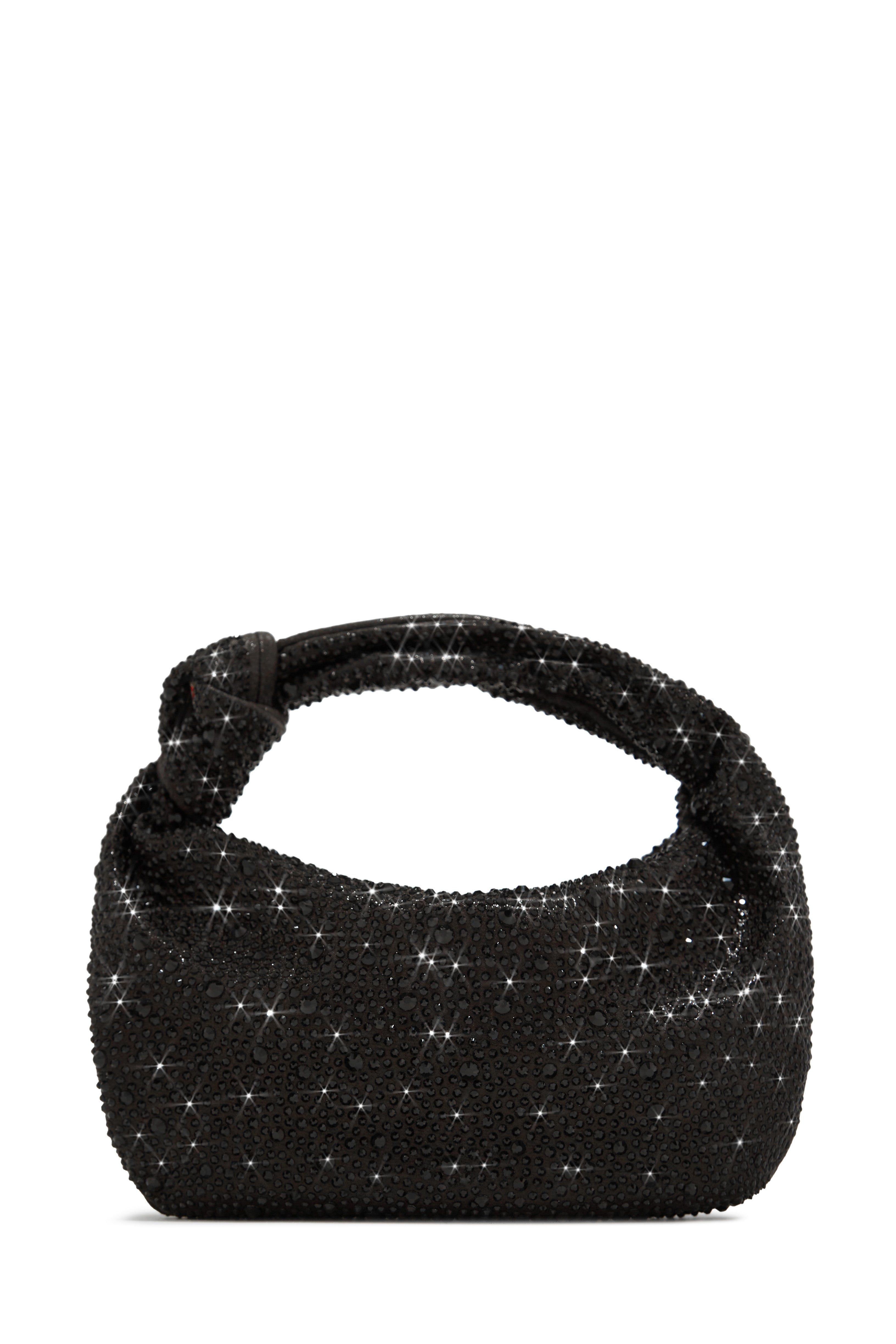 Day & Night Embellished Knotted Handbag - Black sold by Miss Lola product image thumbnail 4
