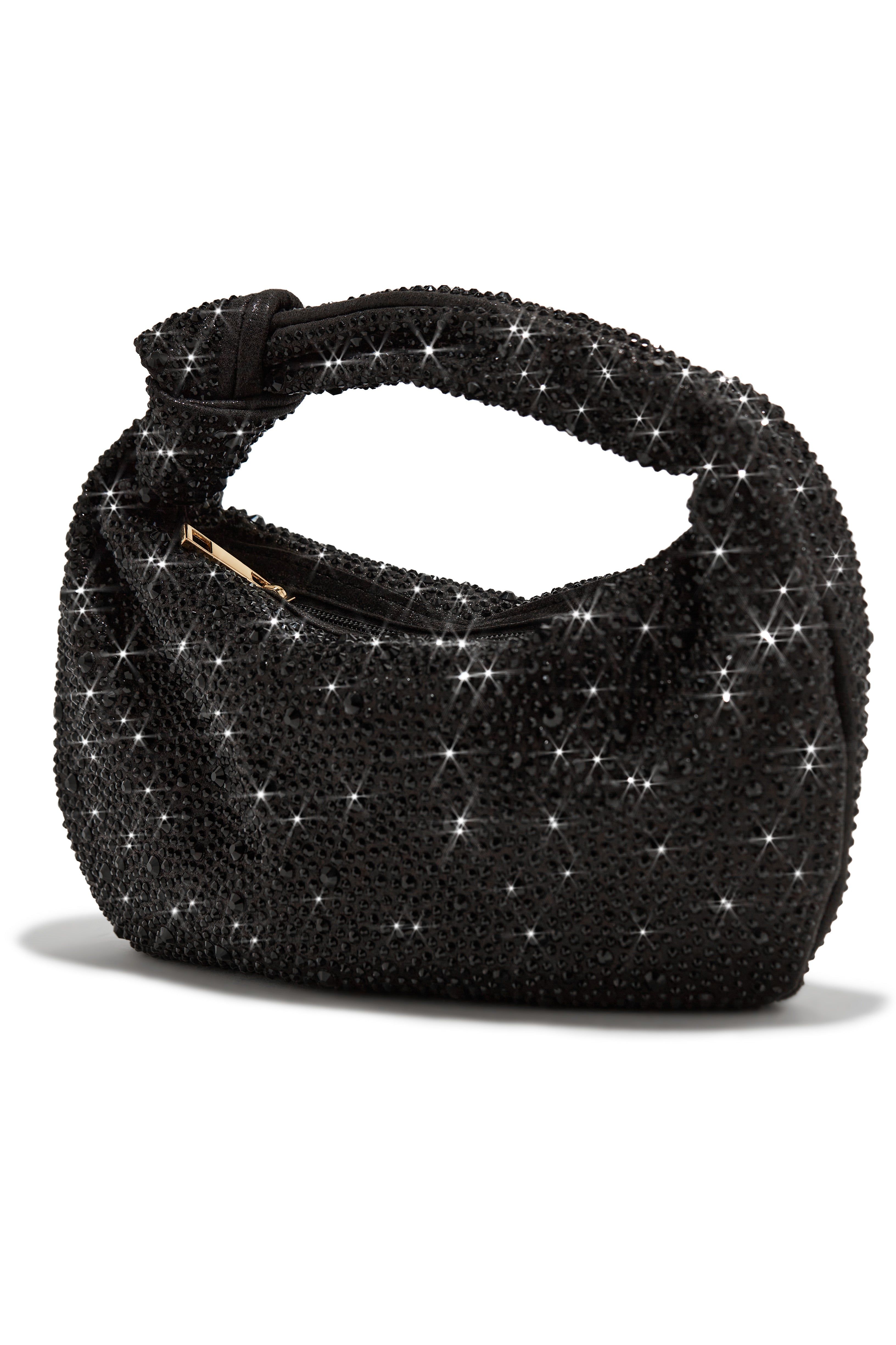 Day & Night Embellished Knotted Handbag - Black sold by Miss Lola