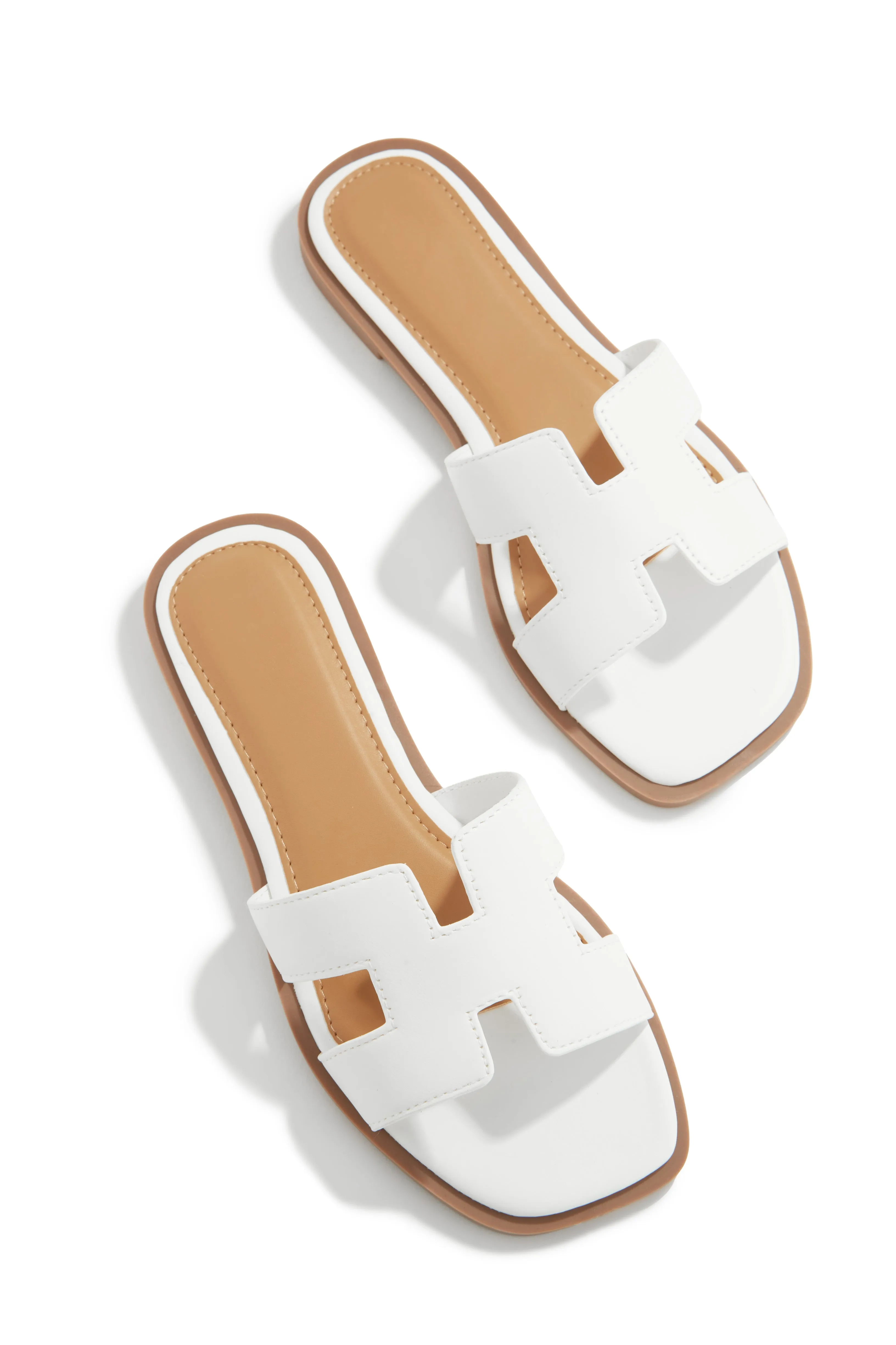Miraya Slip On Sandals - White sold by Miss Lola product image thumbnail 3