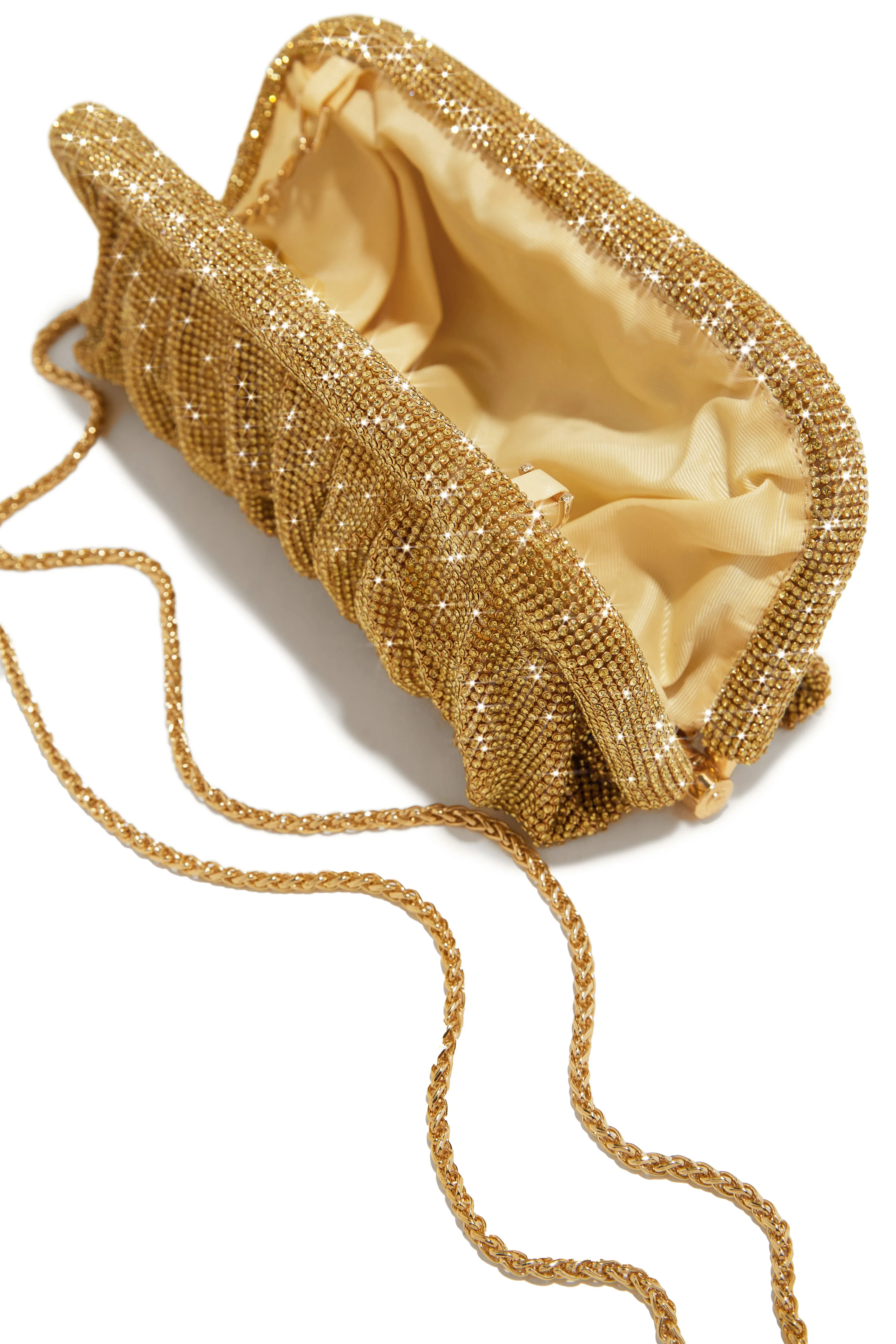 Gala Nights Embellished Clutch Bag - Gold sold by Miss Lola product image thumbnail 2