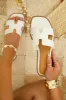 Miraya Slip On Sandals - White sold by Miss Lola