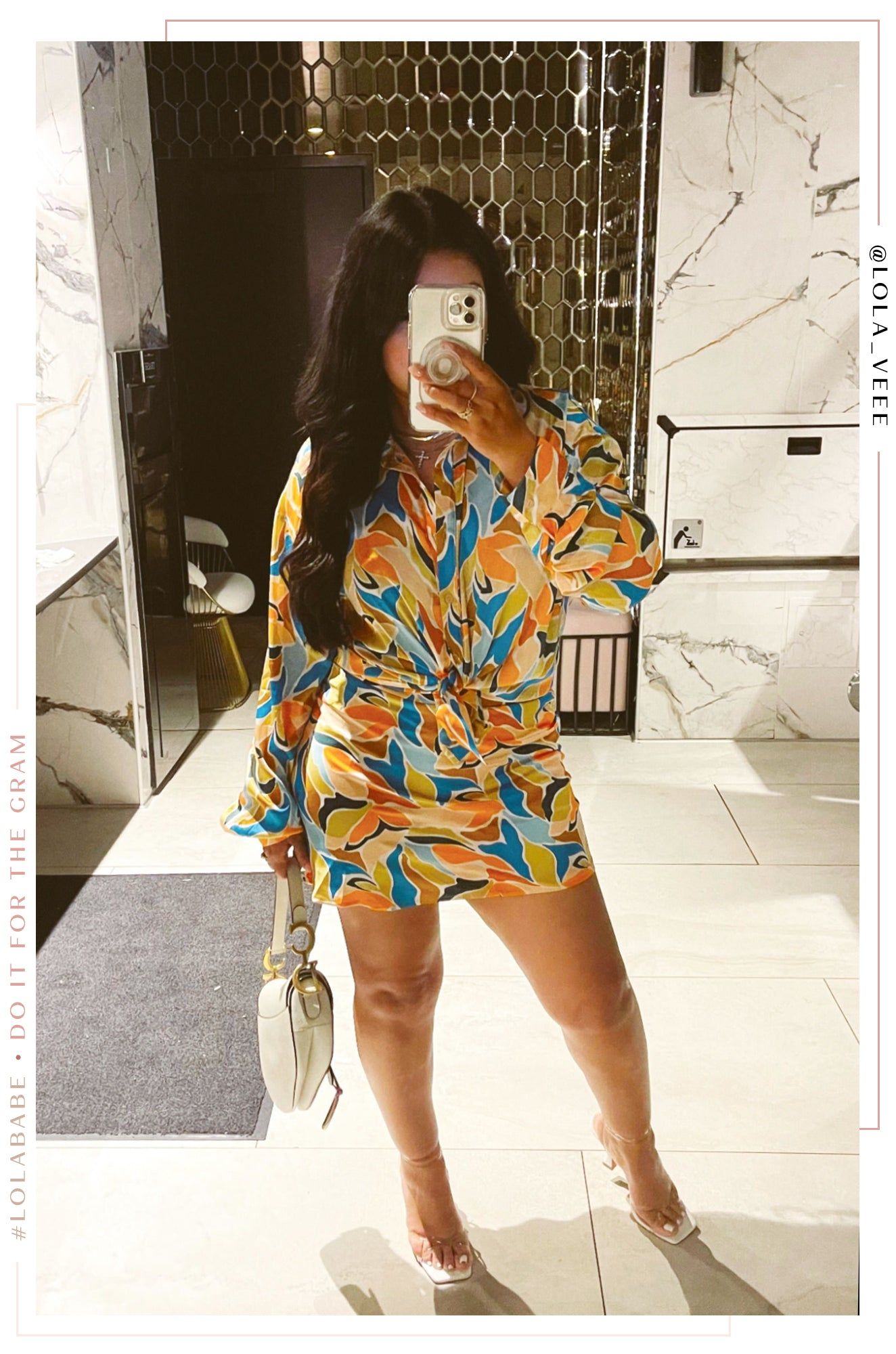 Isabel High Waist Mini Skirt - Print sold by Miss Lola product image thumbnail 2