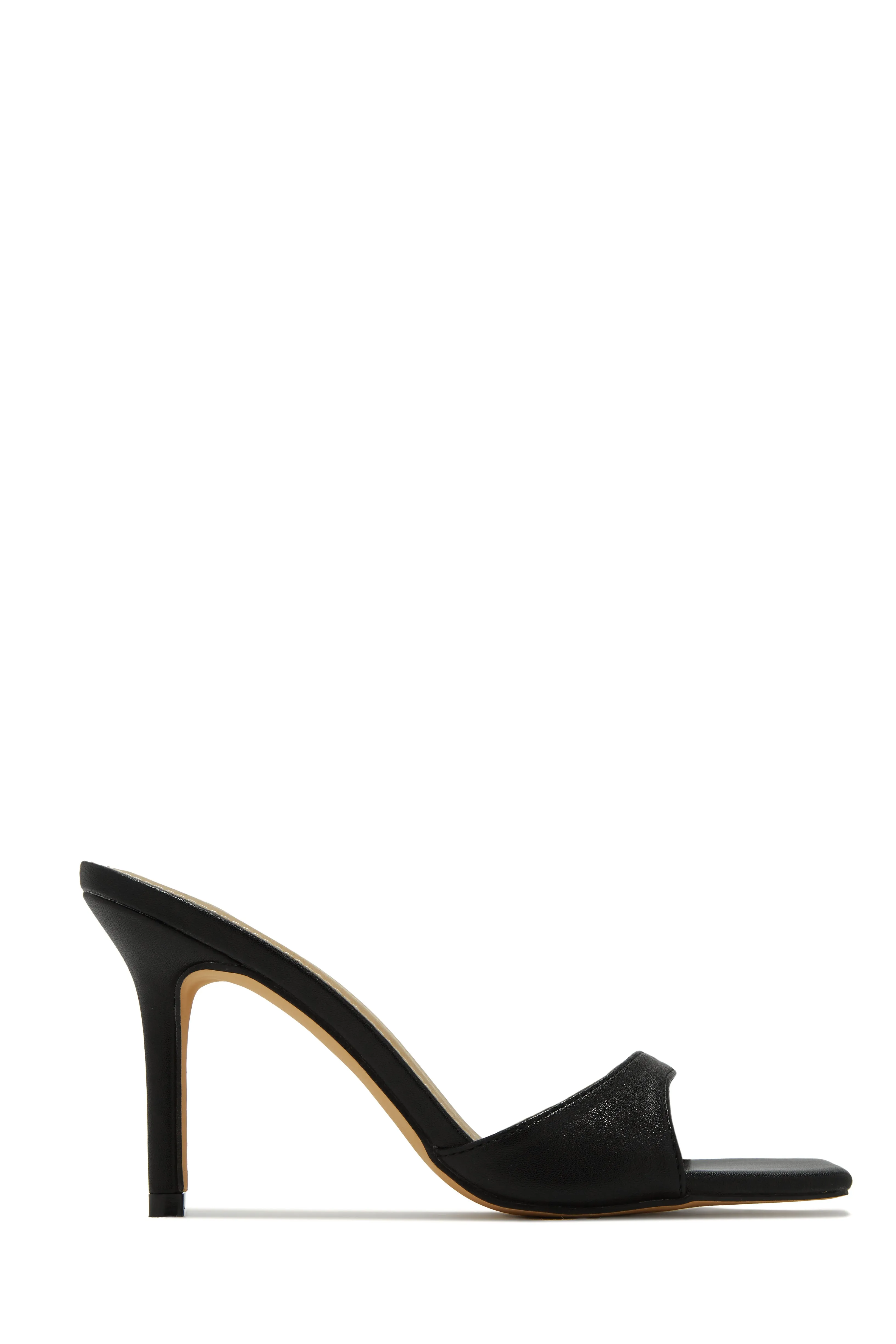 Nellie Mid Heel Mules - White sold by Miss Lola product image thumbnail 5