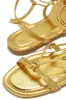 Coastal Villa Lace Up Sandals - Gold sold by Miss Lola