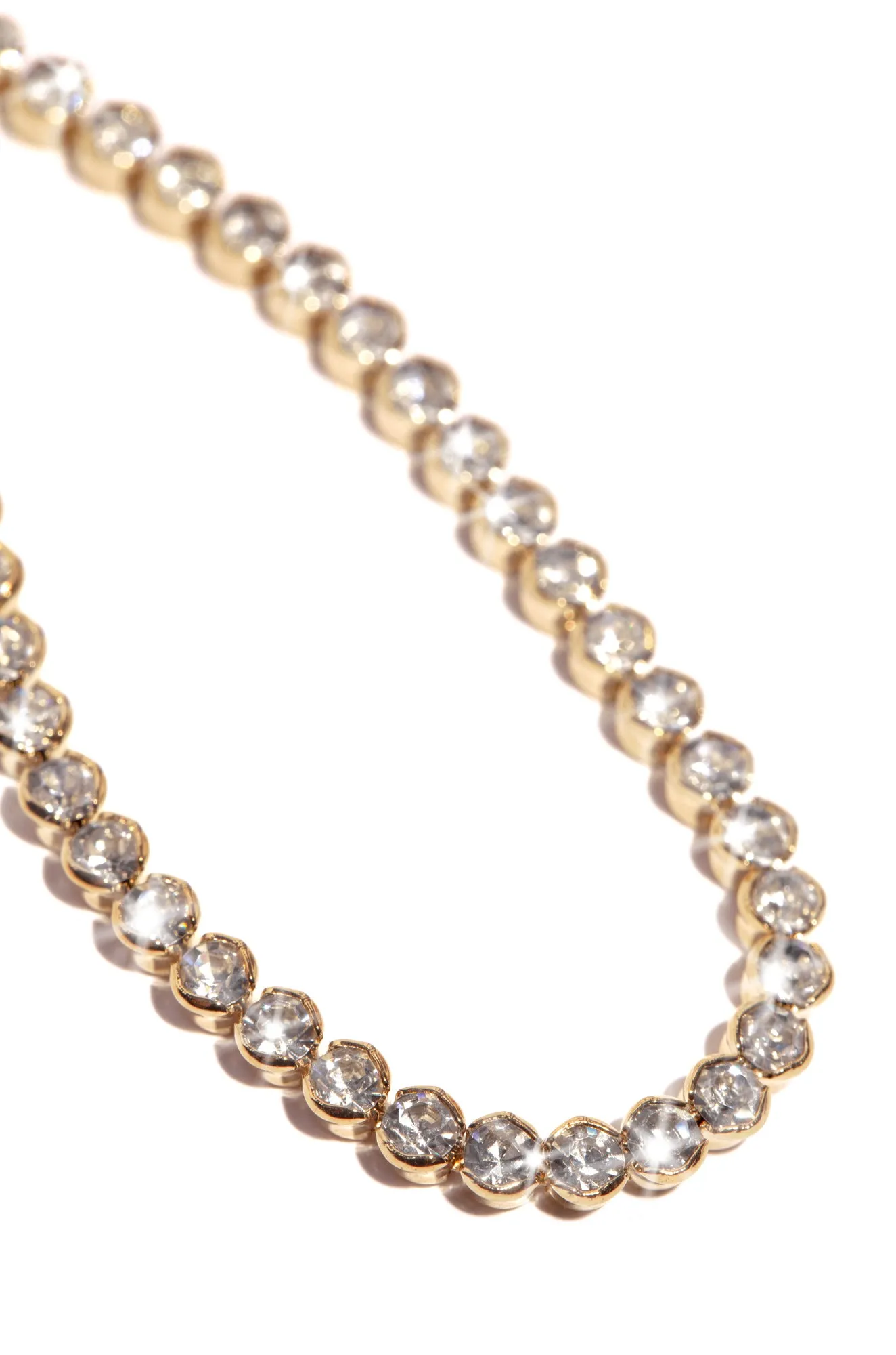Beverly Round Stone Embellished Anklet - Gold sold by Miss Lola product image thumbnail 4