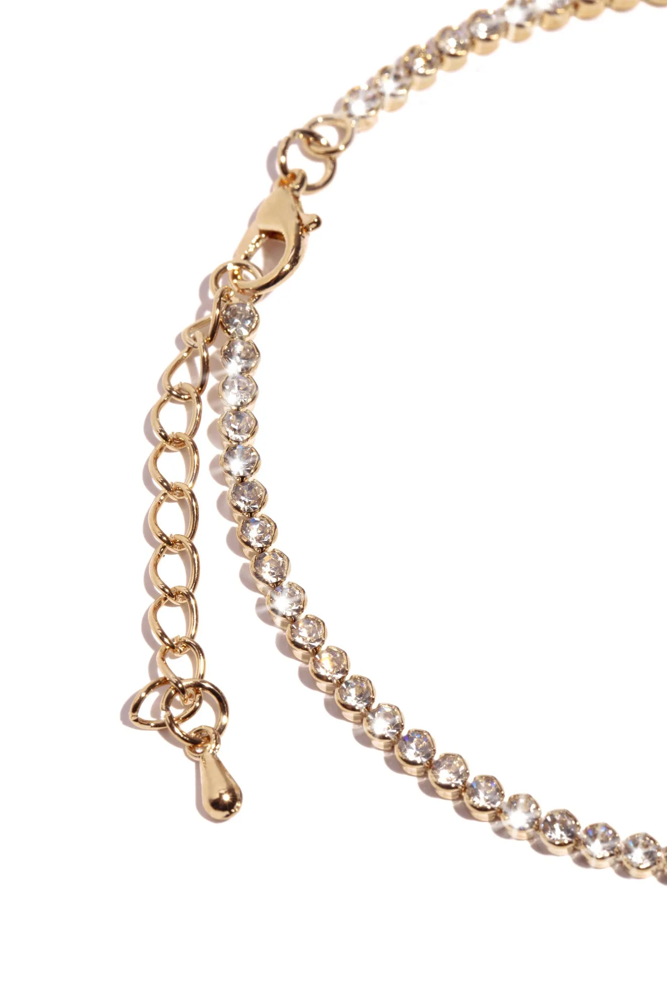Beverly Round Stone Embellished Anklet - Gold sold by Miss Lola product image thumbnail 3