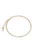 Beverly Round Stone Embellished Anklet - Gold sold by Miss Lola