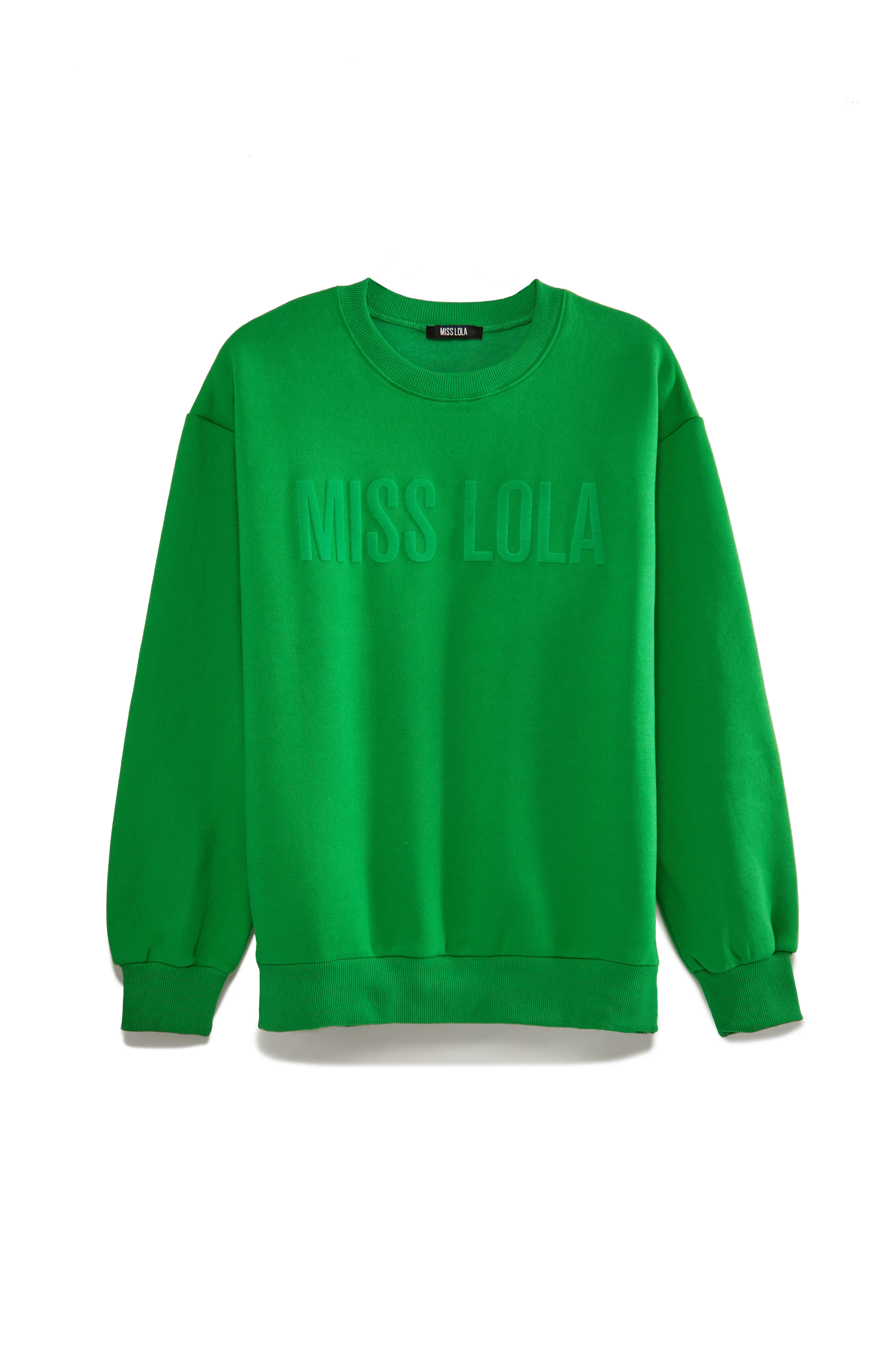 Miss Lola Exclusive Crewneck Sweater - Green sold by Miss Lola