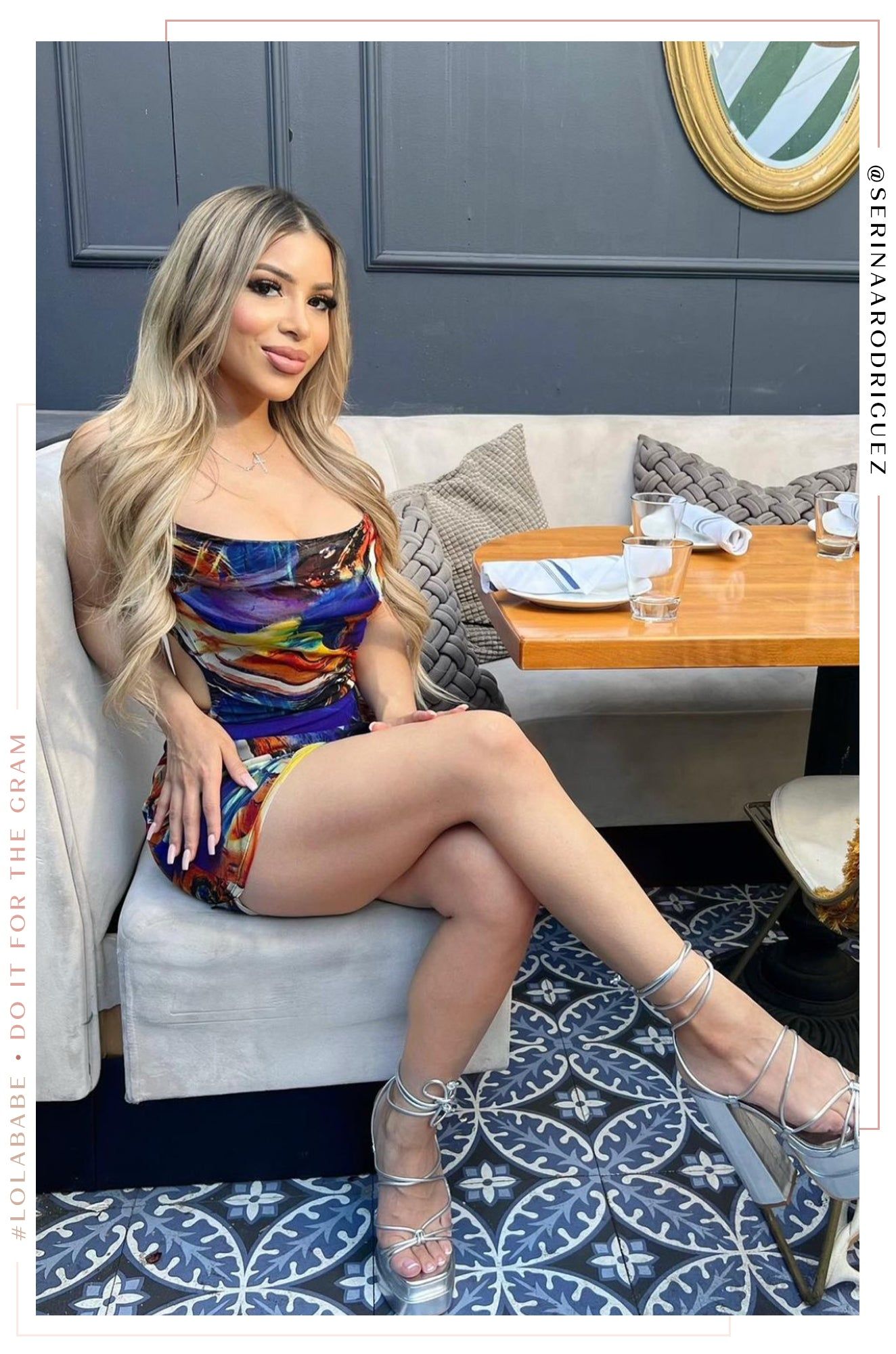 Cocktails In Cabo - Blue Multi sold by Miss Lola product image thumbnail 8