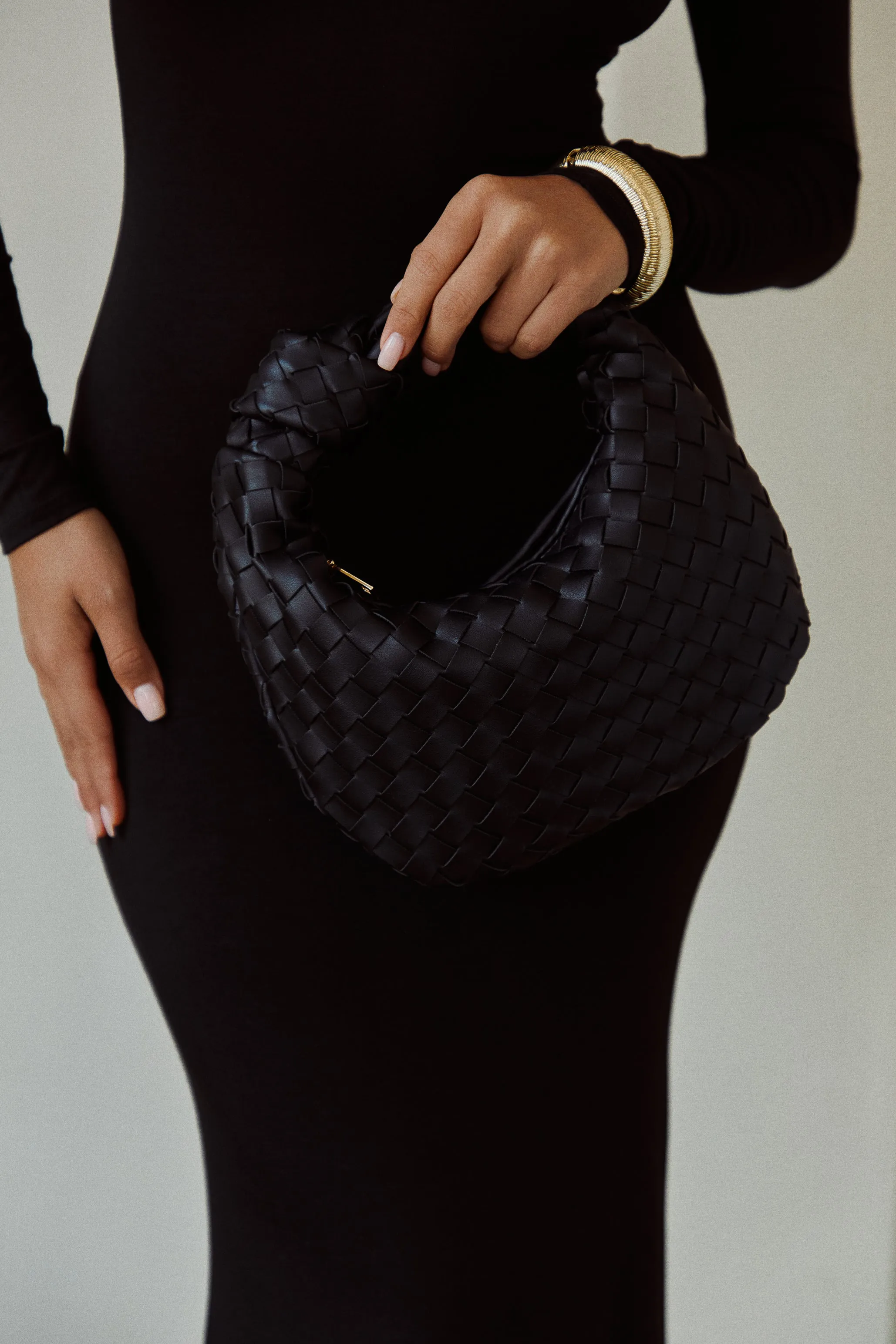 Leahni Knot Top Handle Bag - Black sold by Miss Lola product image thumbnail 2