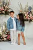 Mini Ella Denim Jacket - Denim sold by Miss Lola