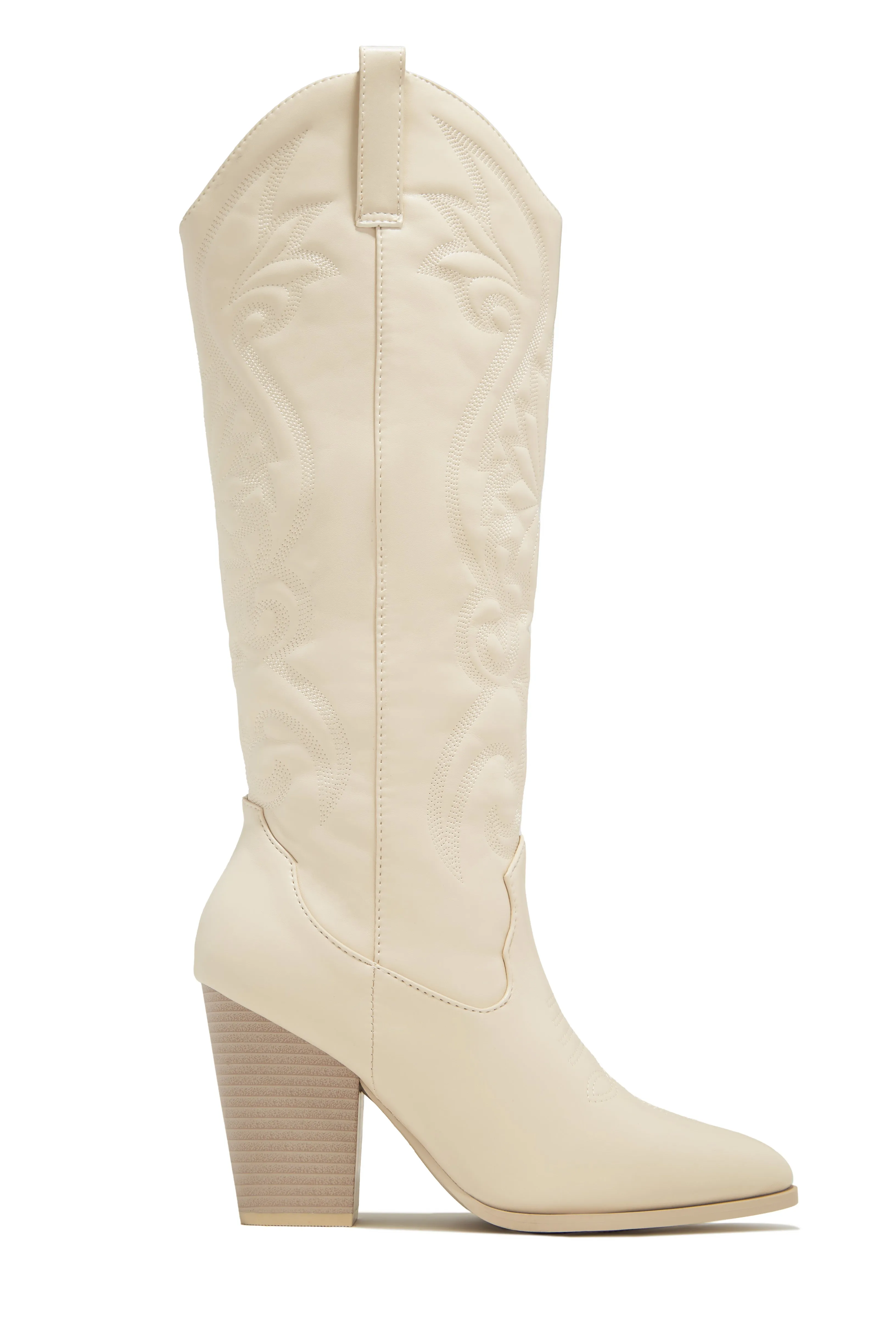 Jordyn Cowgirl Boots - Bone sold by Miss Lola product image thumbnail 4
