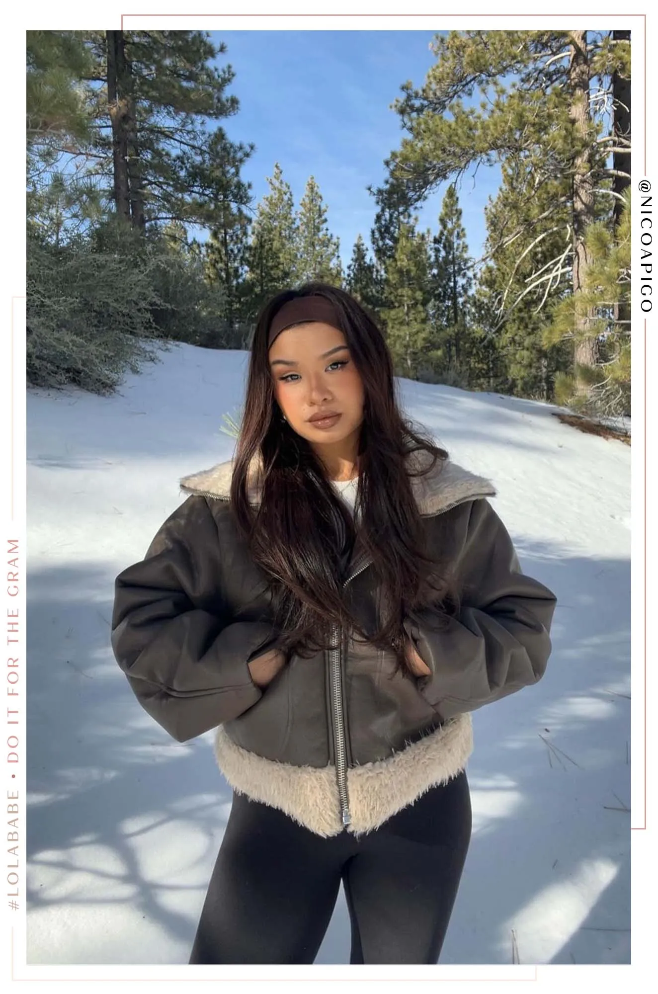 Saira PU Coat - Brown sold by Miss Lola product image thumbnail 3