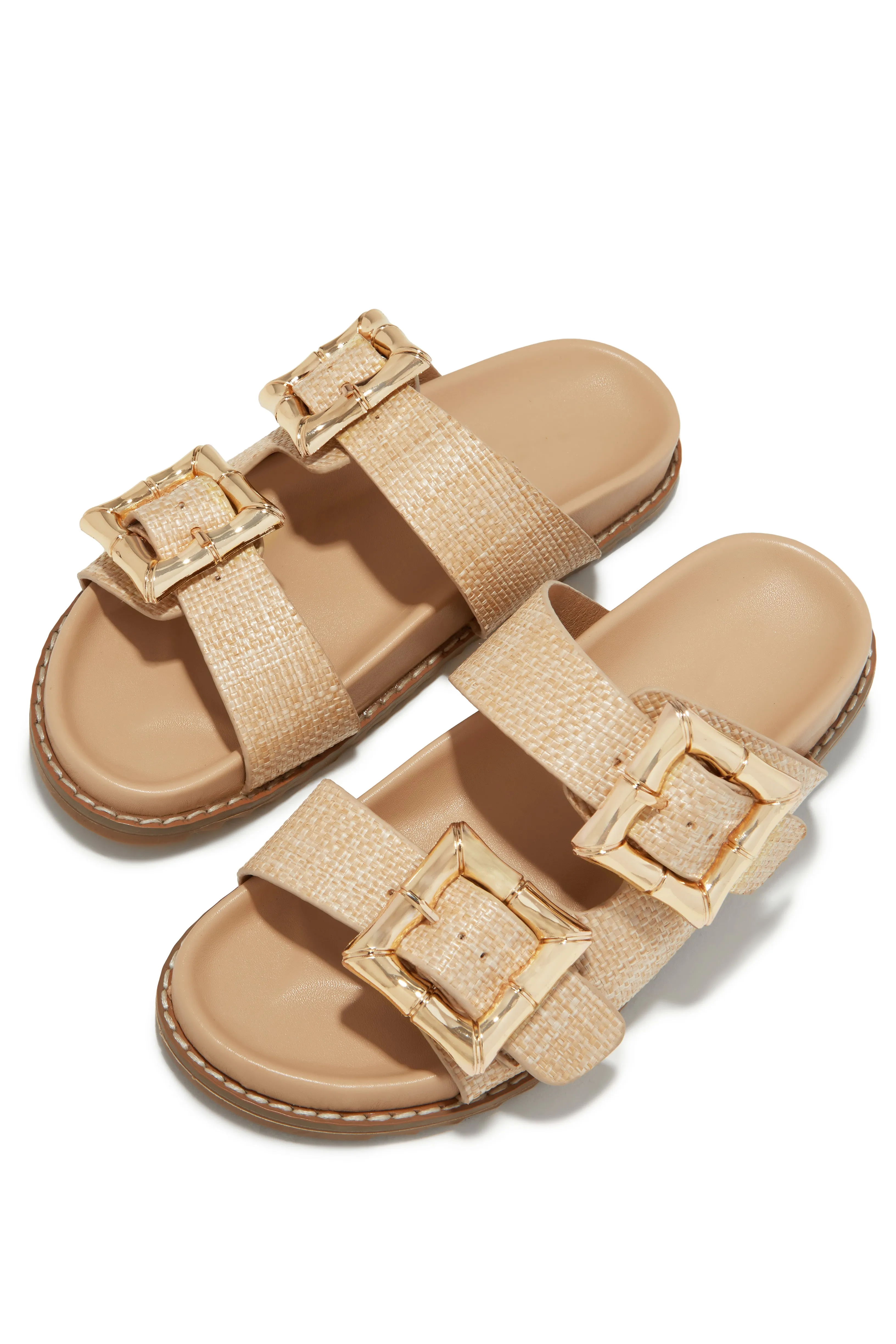 Neylana Chunky Slip On Sandals - Natural sold by Miss Lola product image thumbnail 3