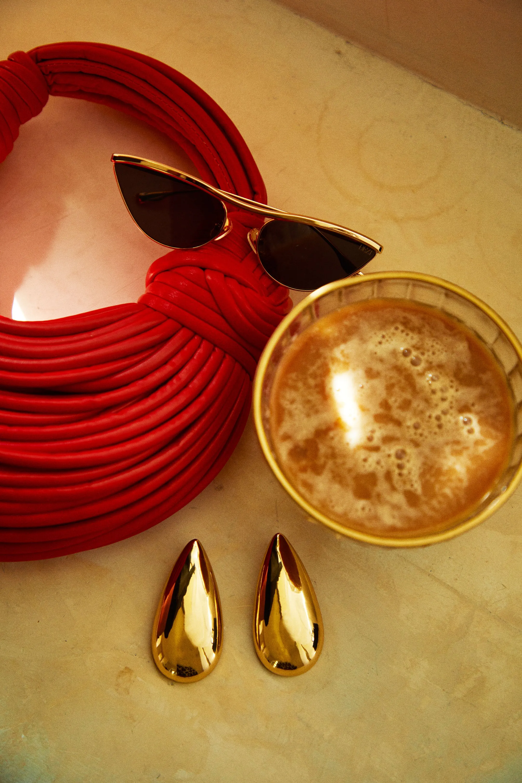 Emma Statement Earring - Gold sold by Miss Lola product image thumbnail 5