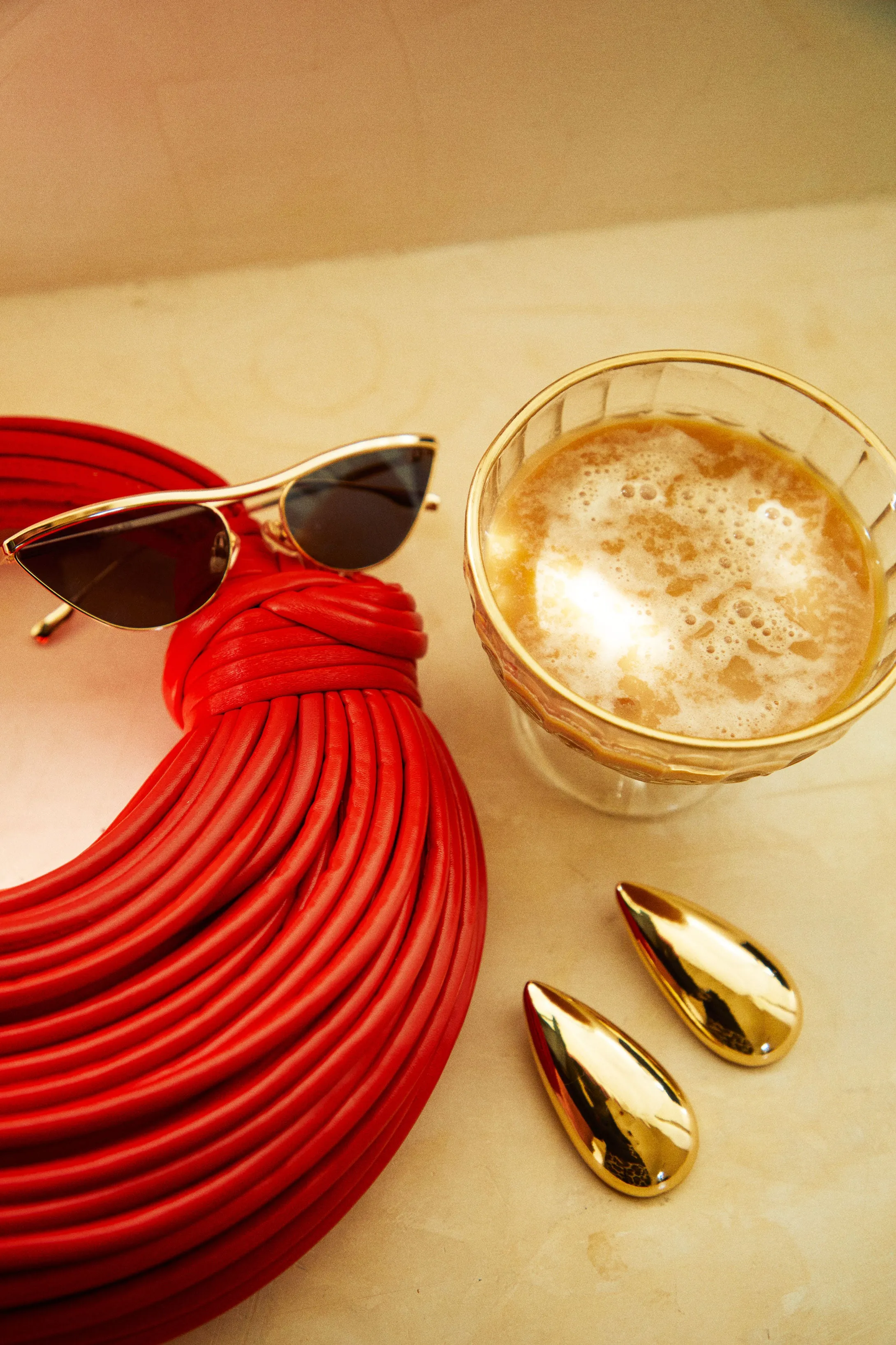 Emma Statement Earring - Gold sold by Miss Lola product image thumbnail 4