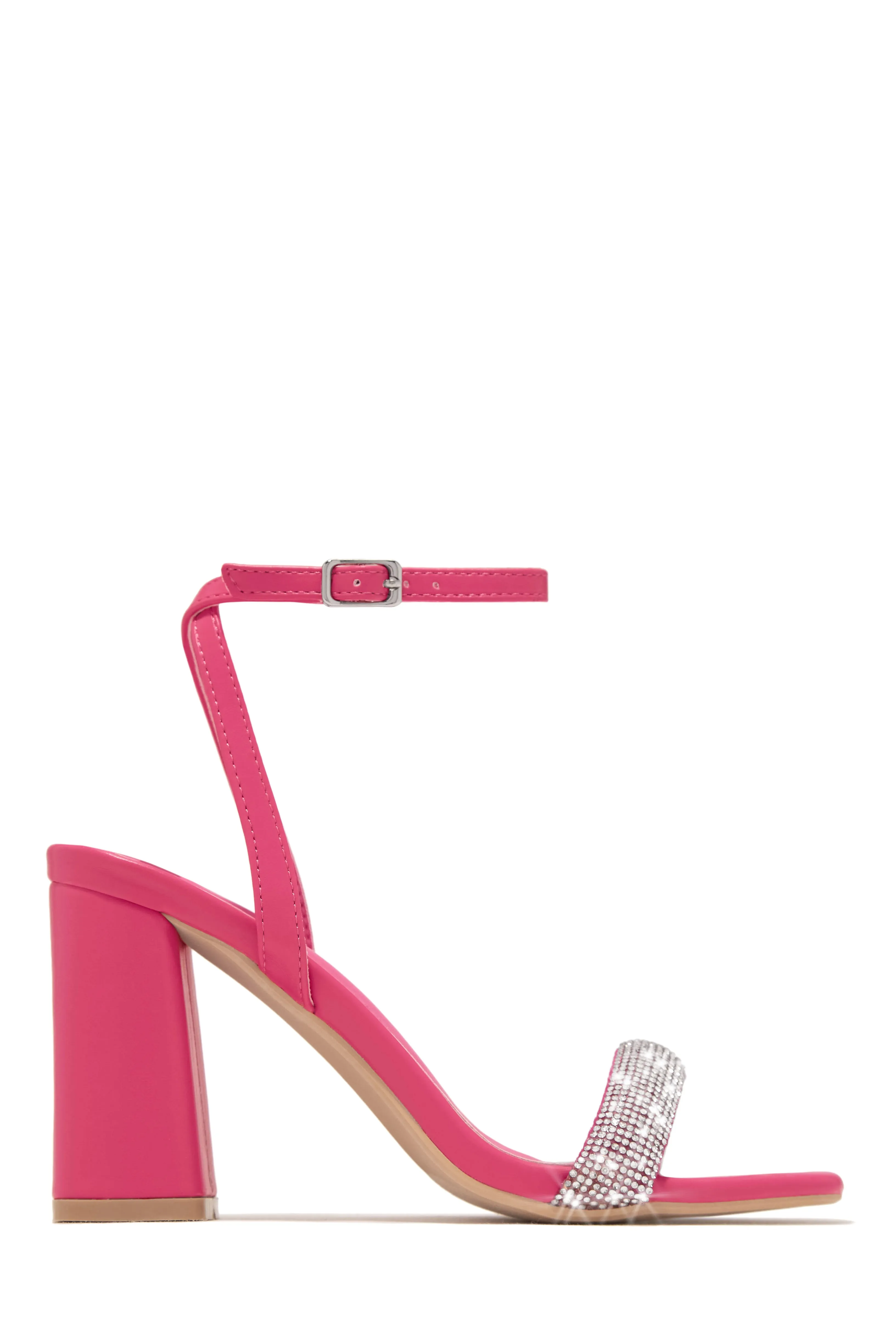 Devine Dreams Embellished Chunky Heels - Pink sold by Miss Lola product image thumbnail 2