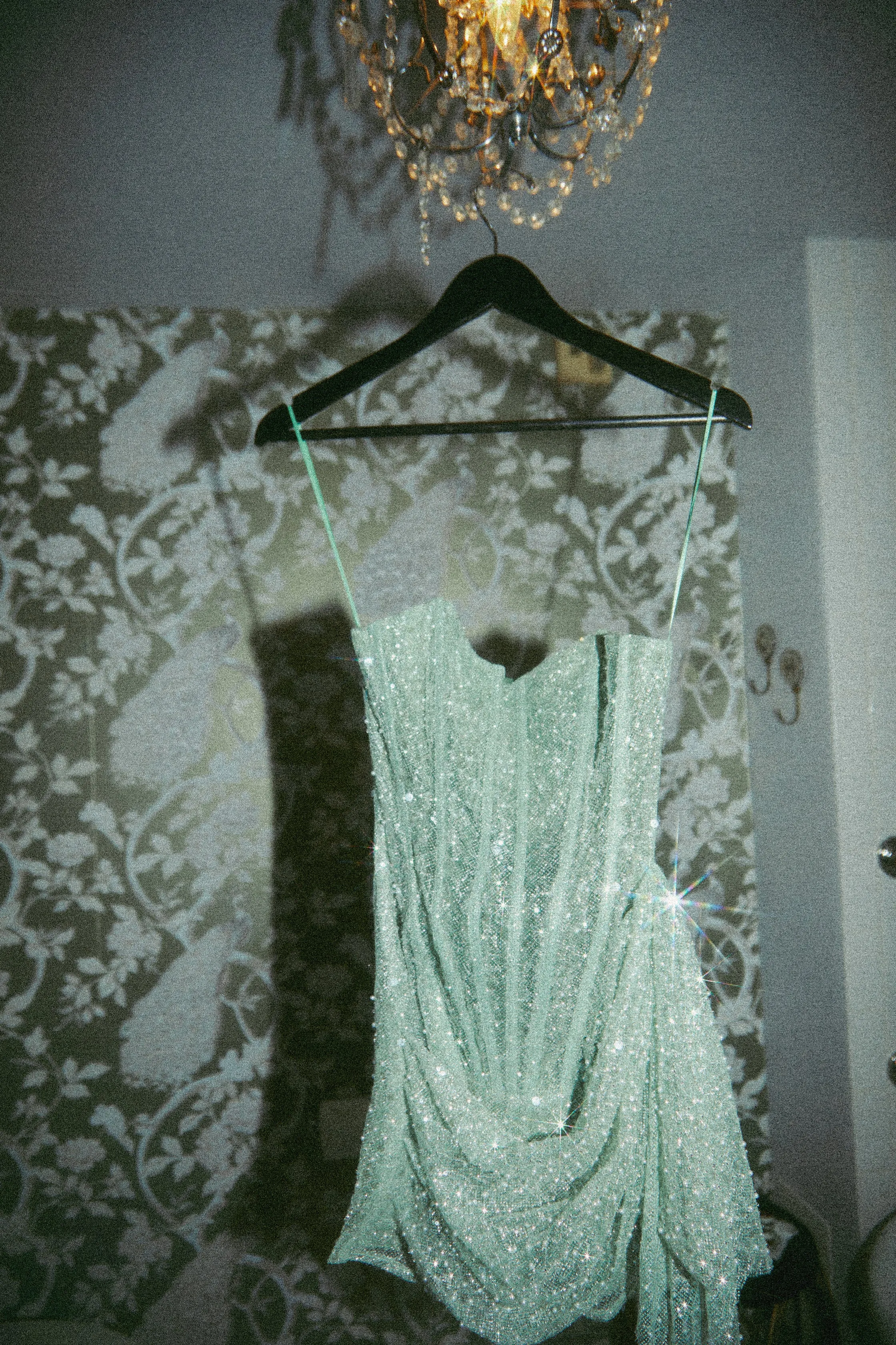 Birthday Showers Strapless Sequin Mini Dress - Mint sold by Miss Lola product image thumbnail 2