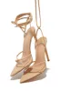 Nayeli Lace Up Single Sole Heels - Nude sold by Miss Lola