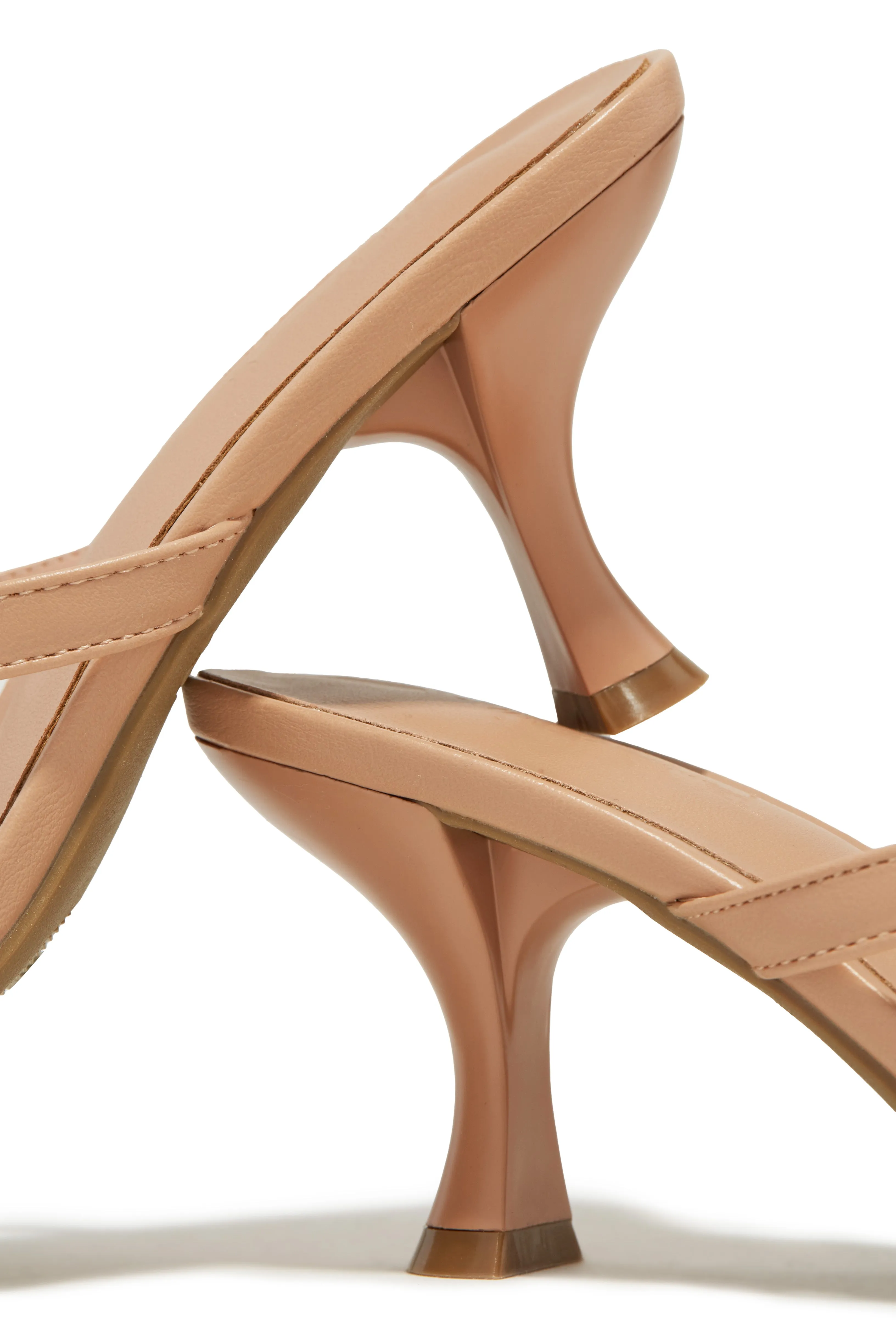 Karley Mid Heel Mules - Nude sold by Miss Lola product image thumbnail 4