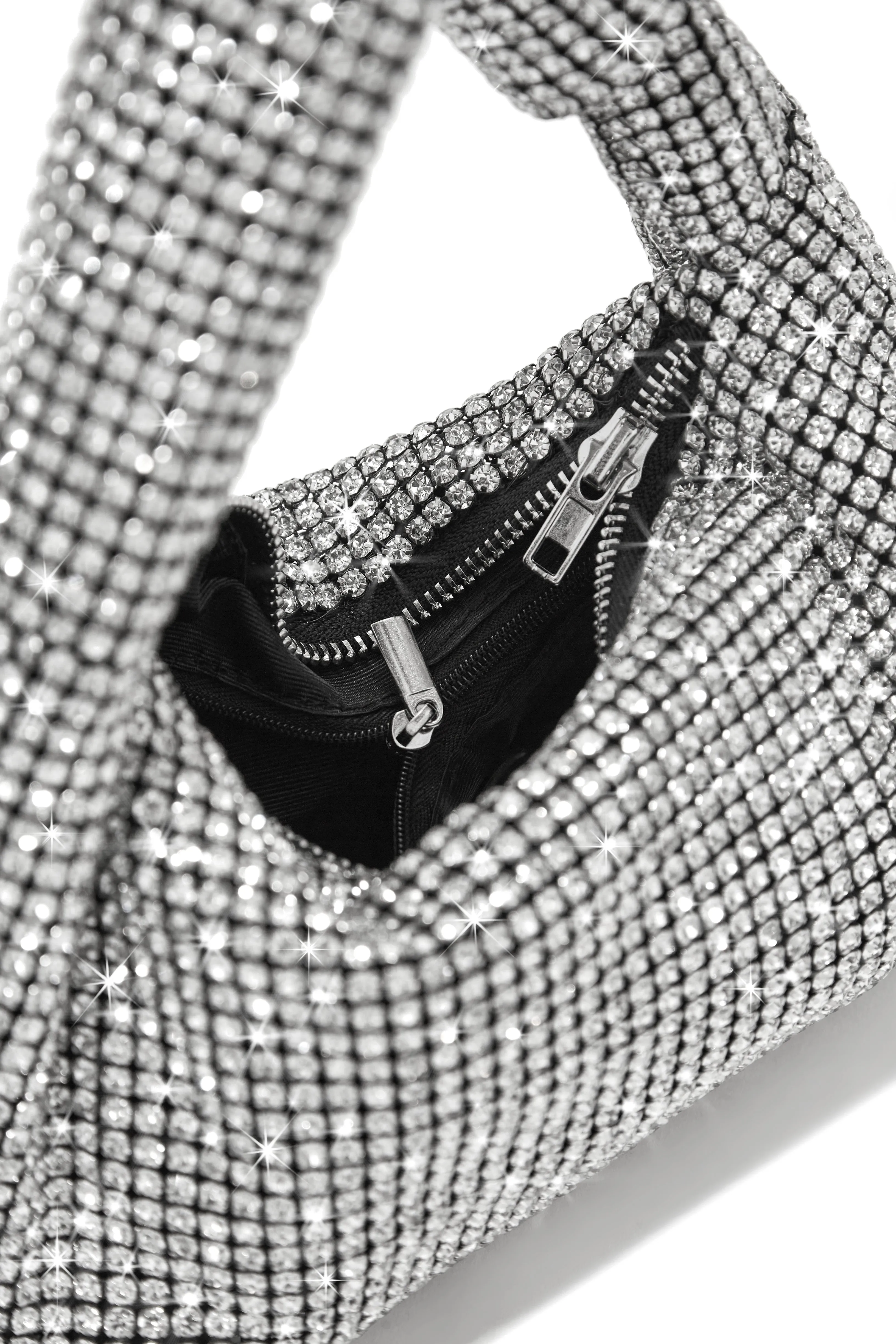 Sariah Embellished Knot Handbag - Black sold by Miss Lola product image thumbnail 5