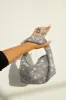 Sariah Embellished Knot Handbag - Black sold by Miss Lola