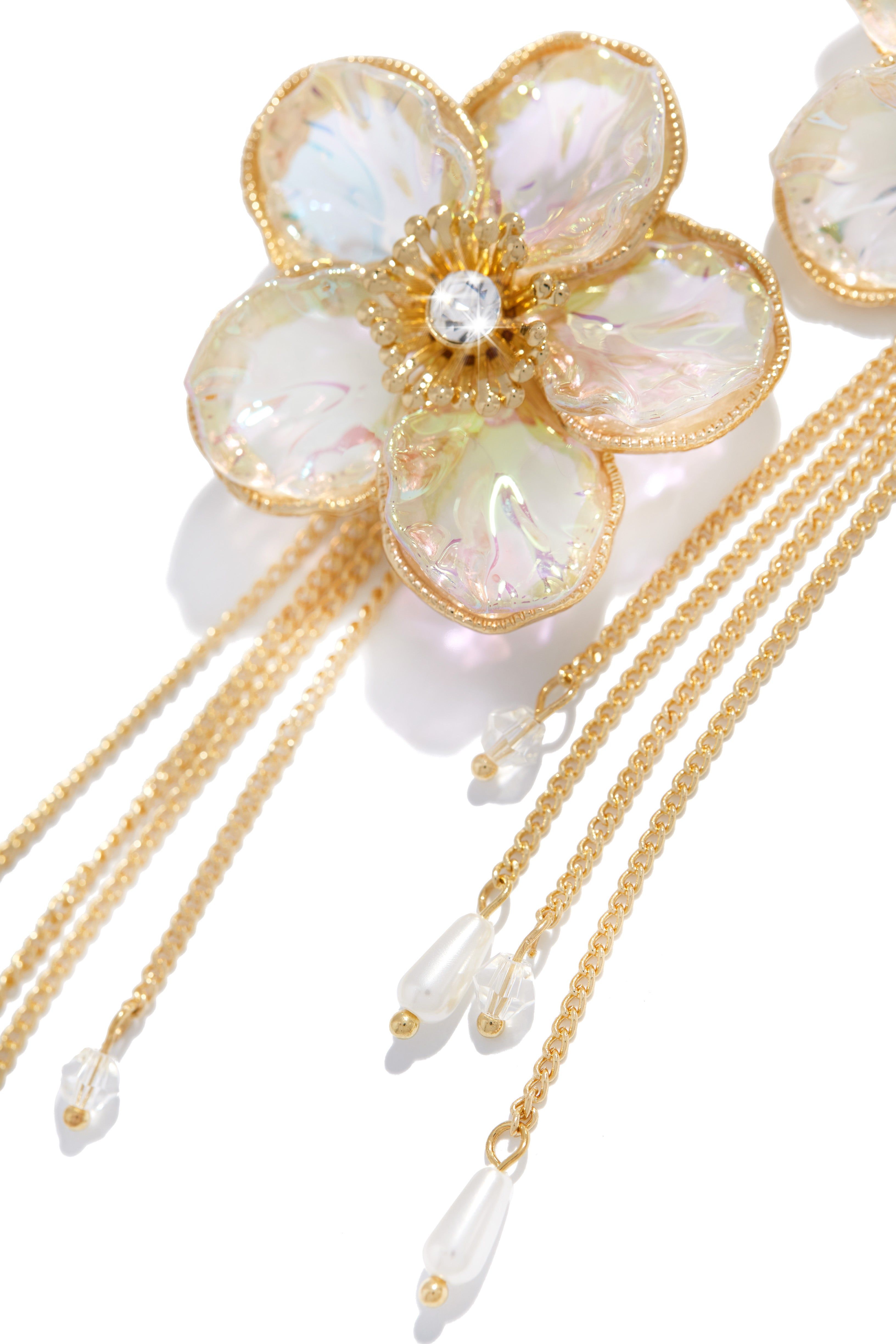 Niaya Flower Drop Earring - Gold sold by Miss Lola product image thumbnail 2